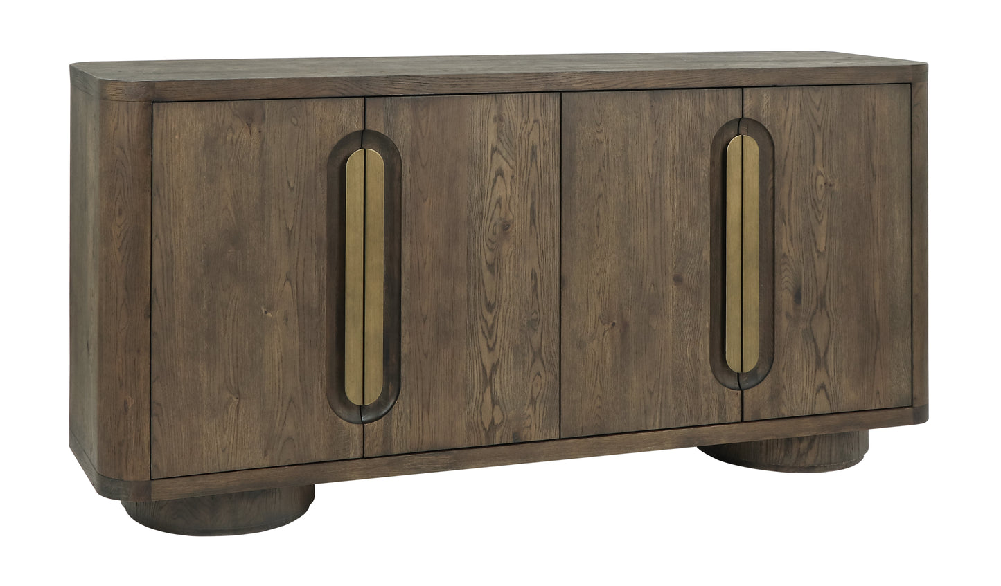 Tiber 4 Door Buffet Toasted Brown