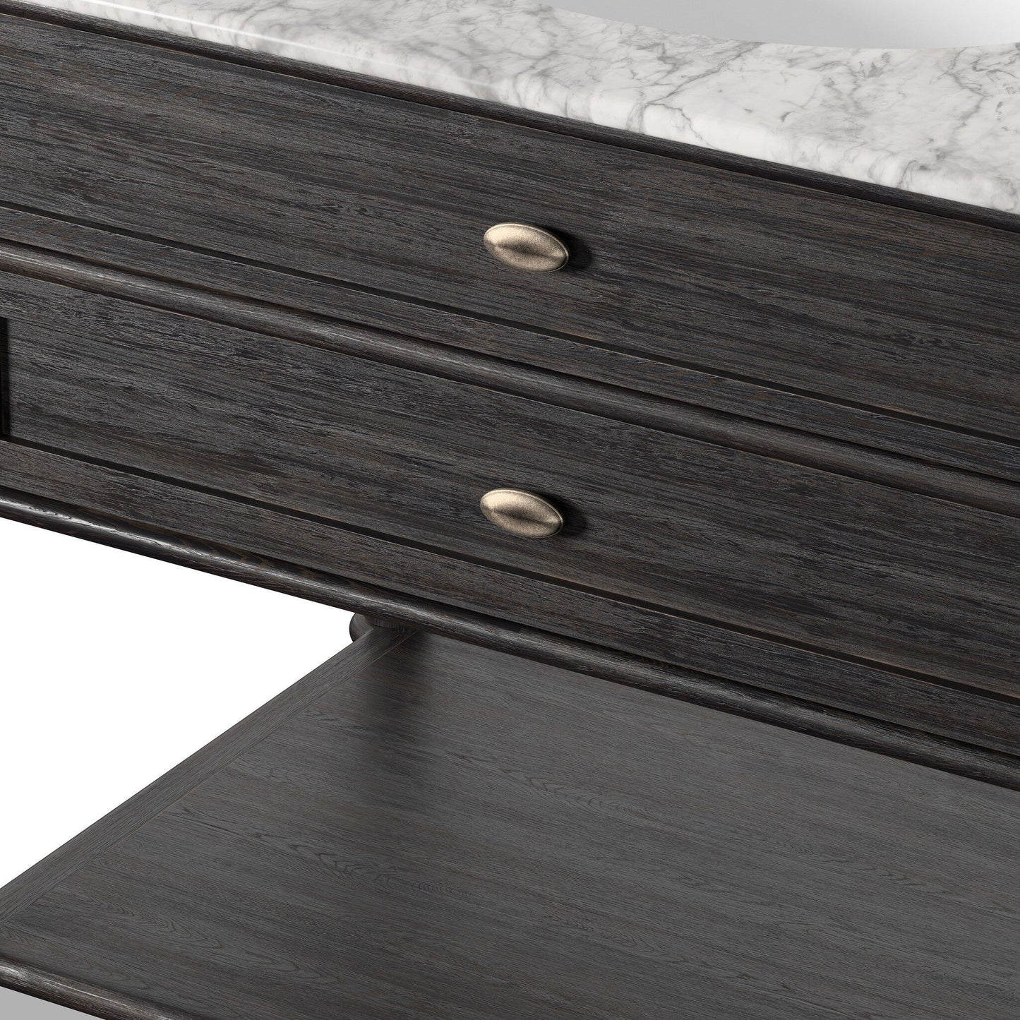 Thaddric Single Vanity - Satin Black Veneer