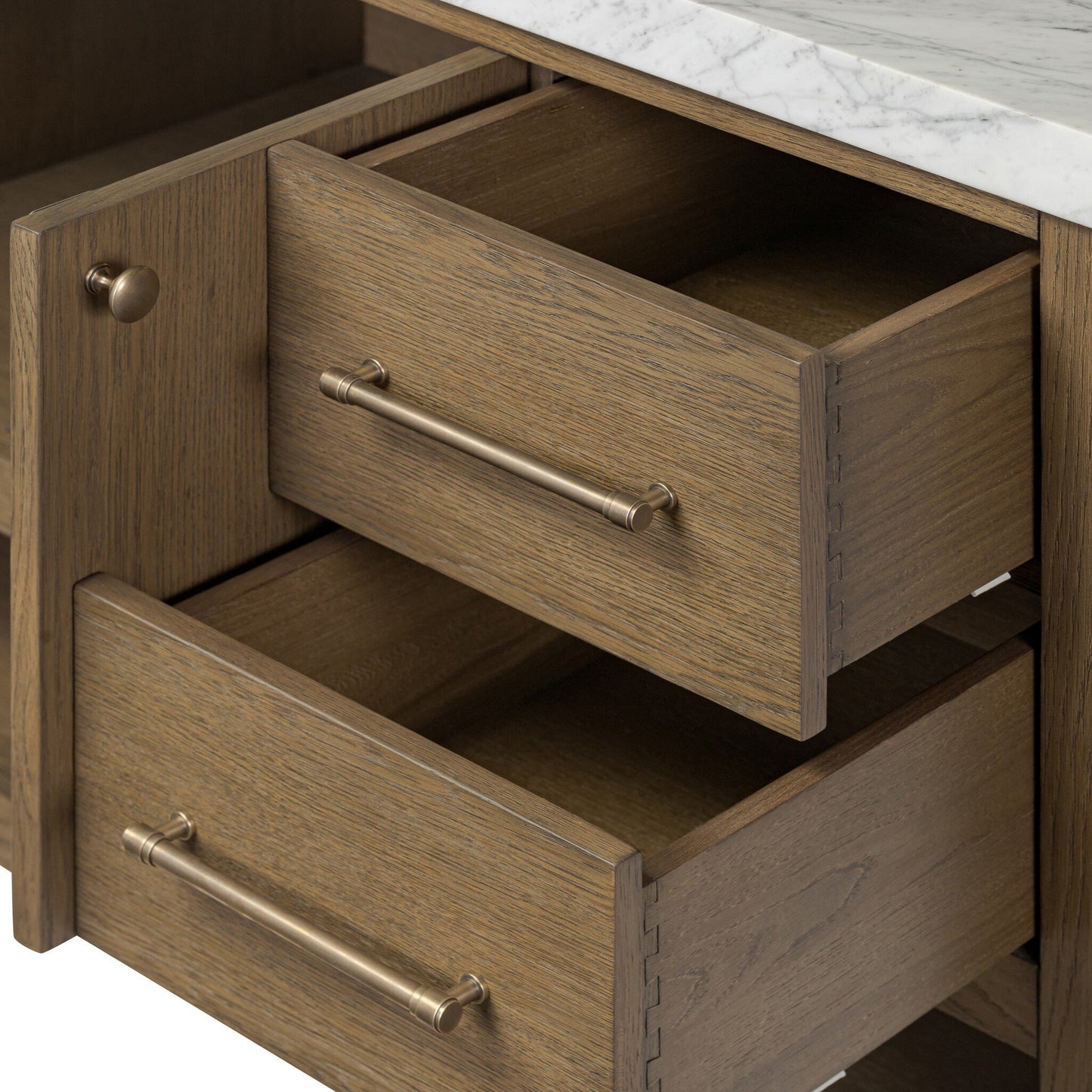 Ashford Single Wide Vanity - Washed Natural Veneer