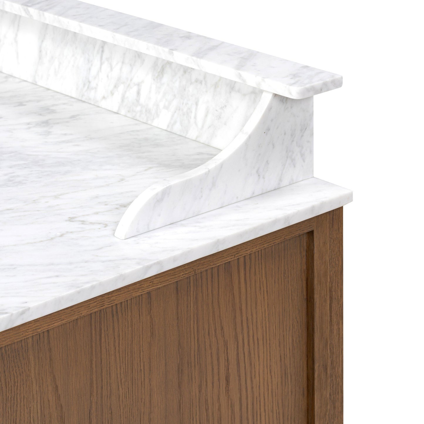 Evelyn Single Wide Vanity - Satin Worn Oak Veneer