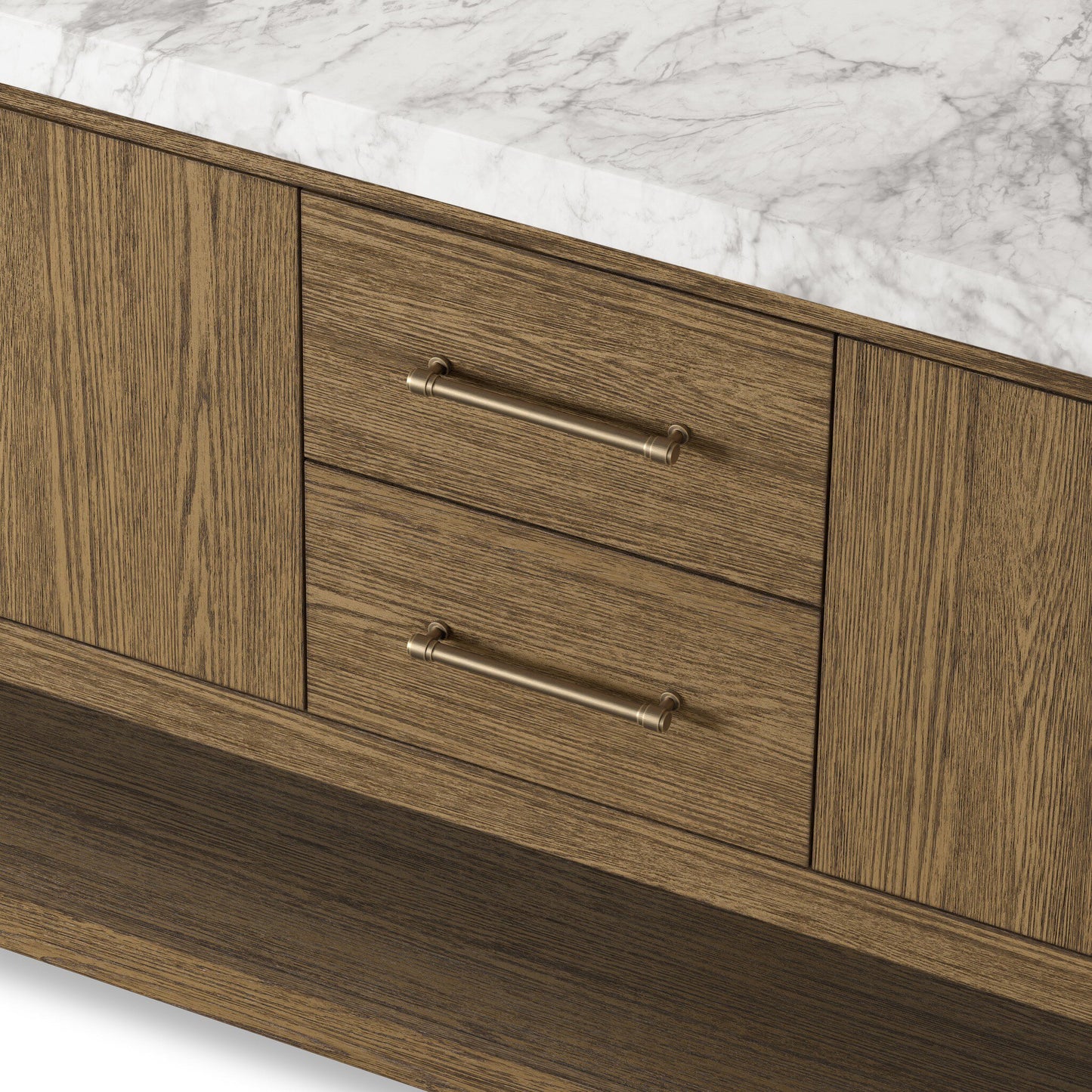 Aelred Double Vanity - Washed Natural Veneer