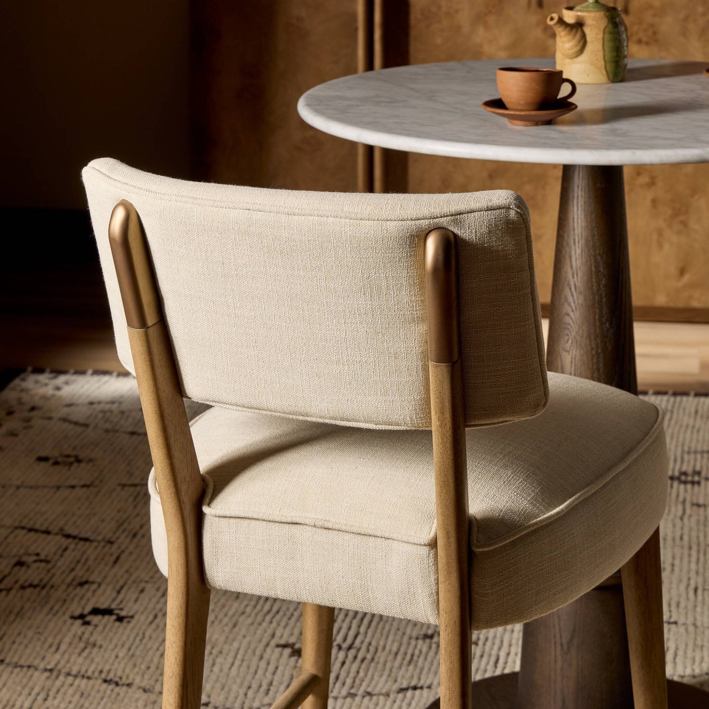 Osric Stool - Cambric Ivory
