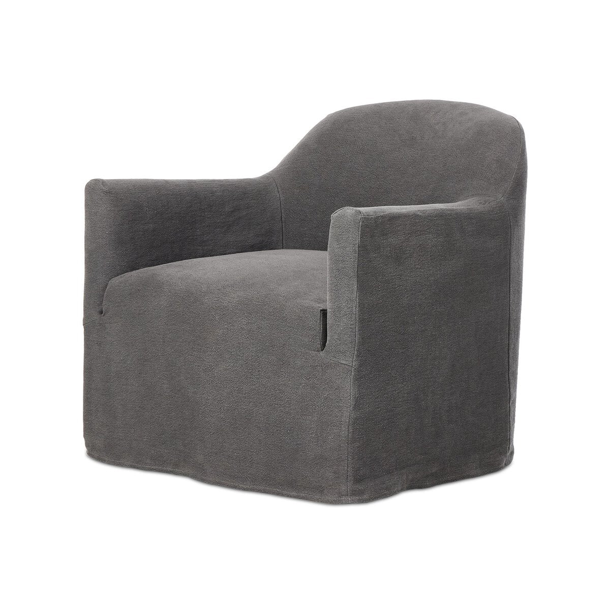 Lionel Slipcover Swivel Chair