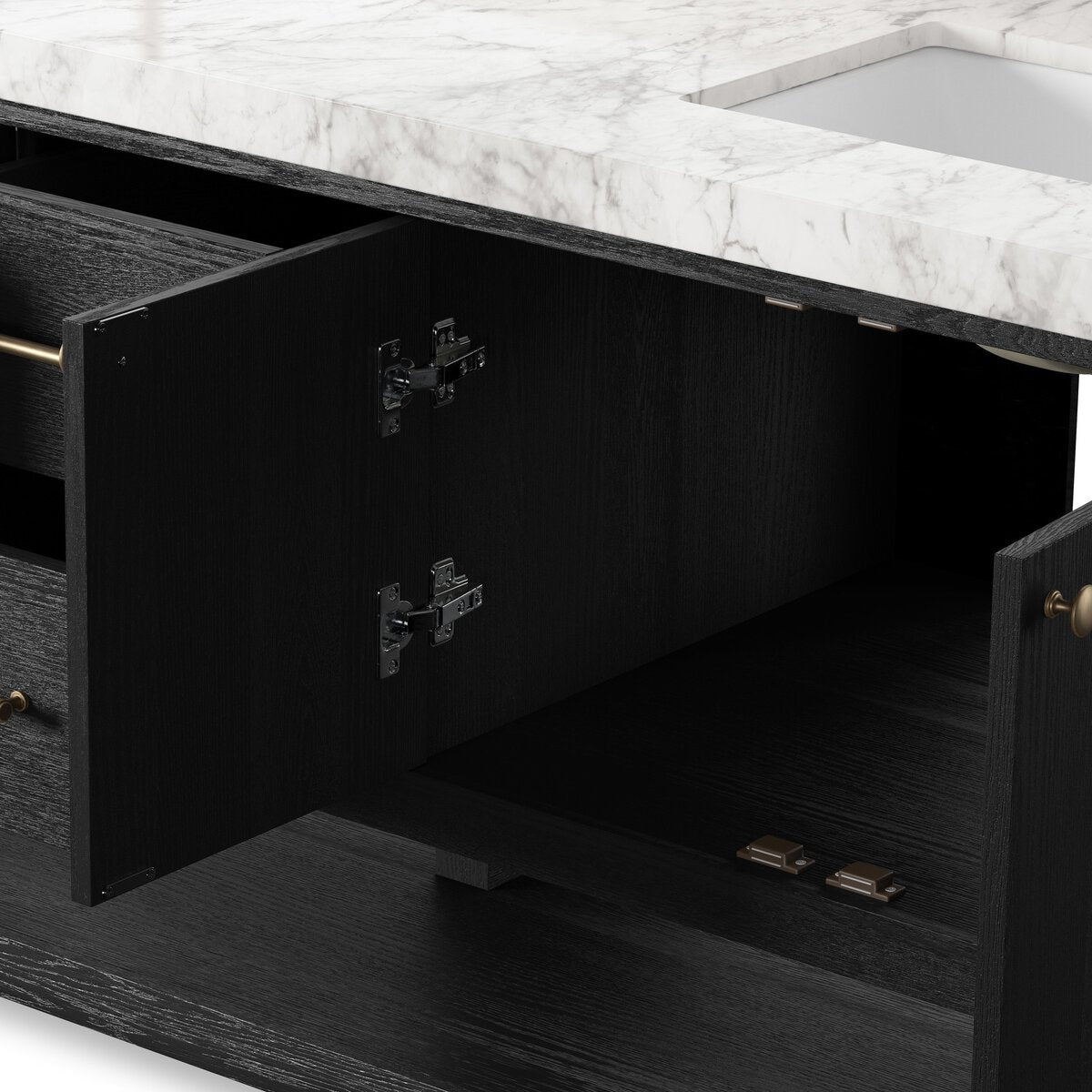 Aelred Double Vanity - Washed Natural Veneer