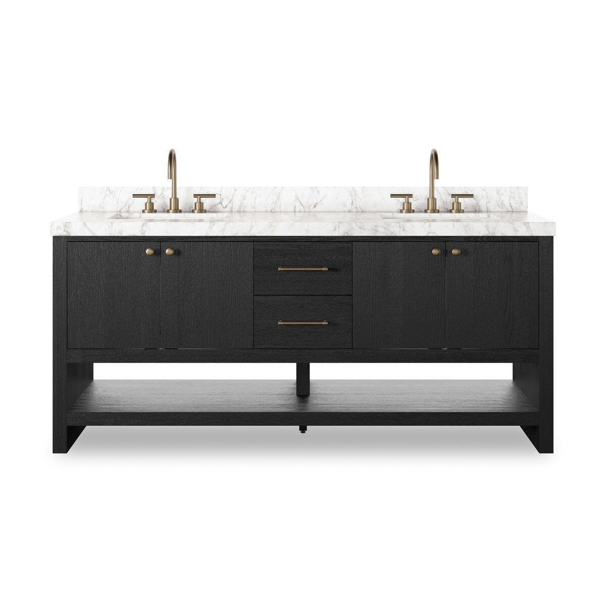Aelred Double Vanity - Washed Natural Veneer