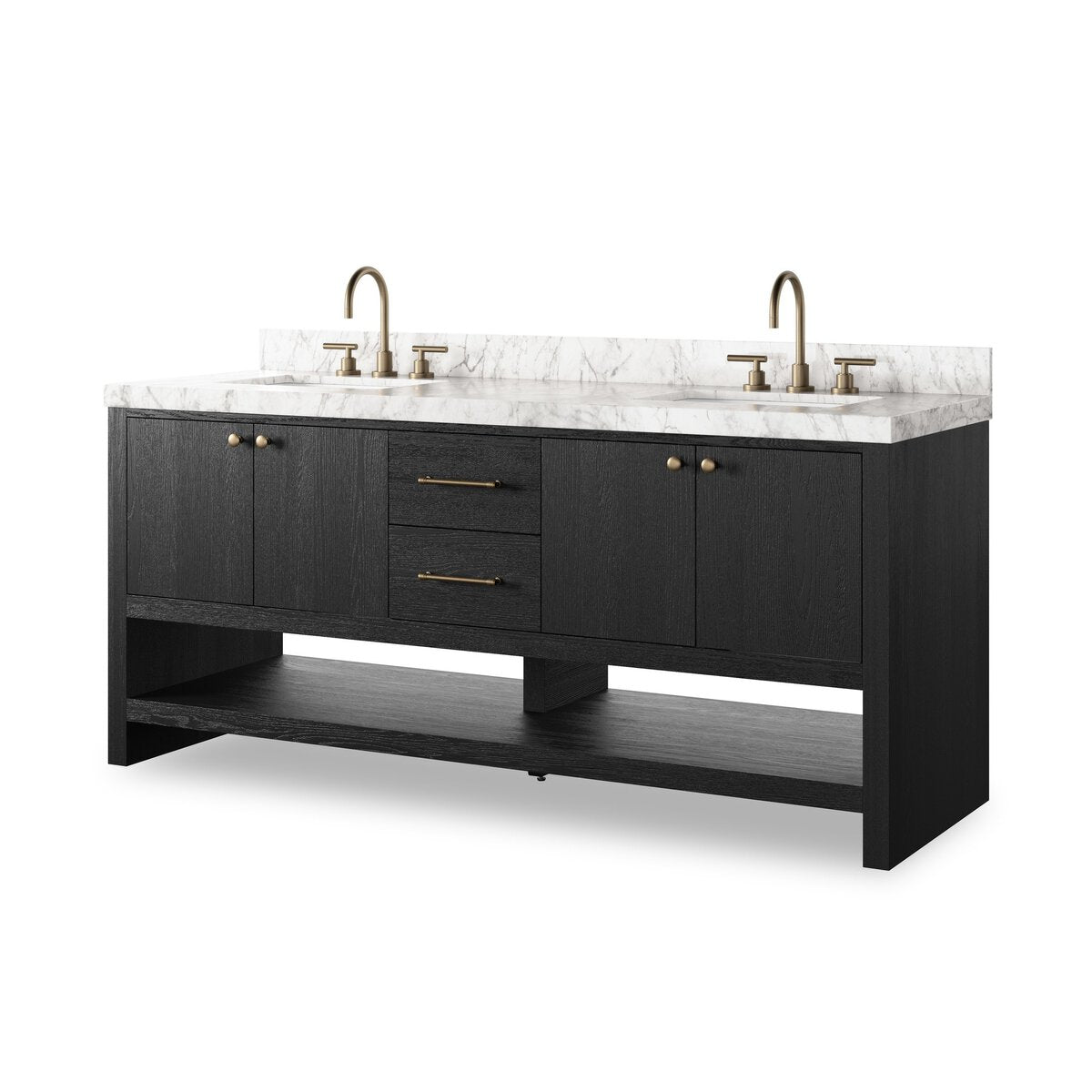 Aelred Double Vanity - Washed Natural Veneer