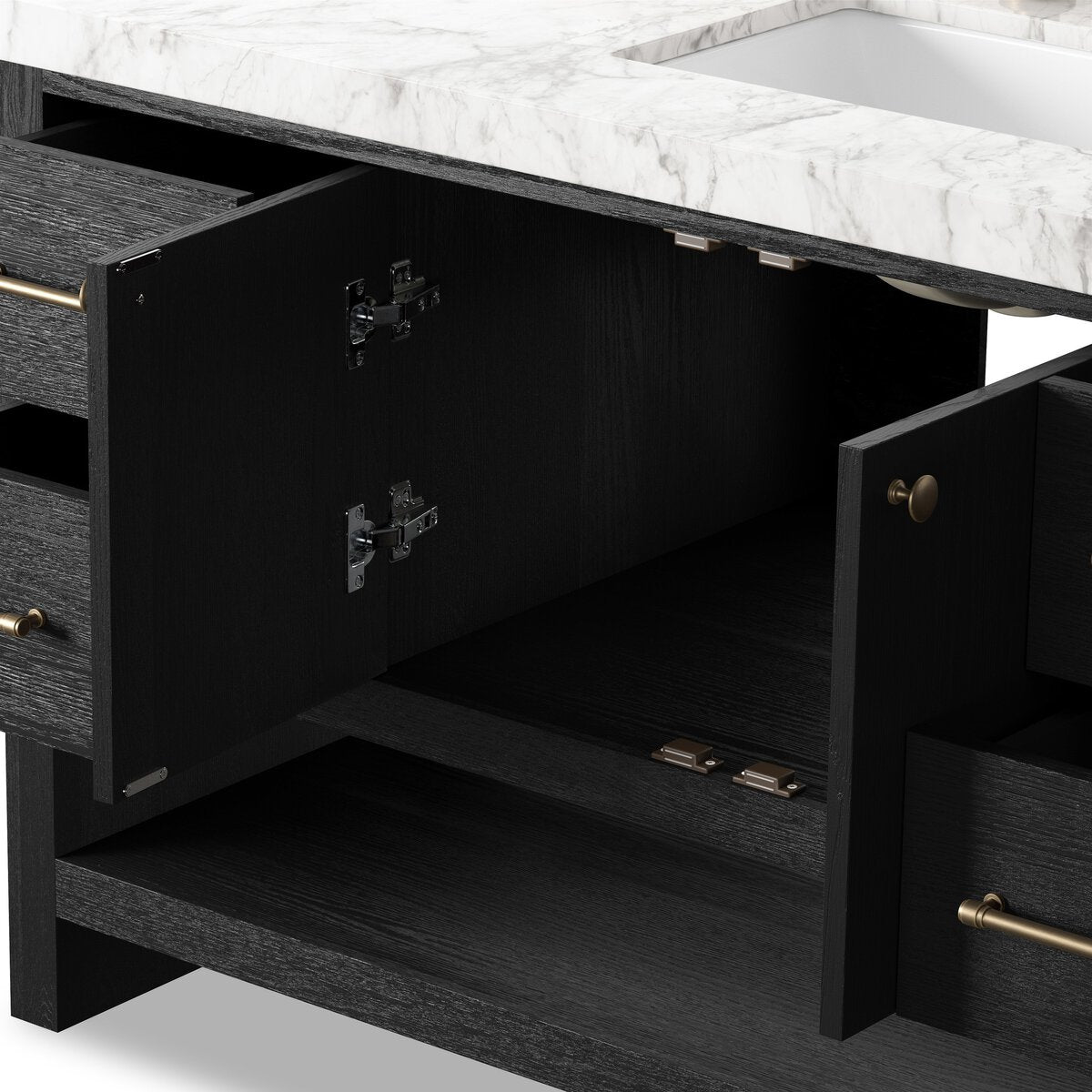 Ashford Single Wide Vanity - Washed Natural Veneer