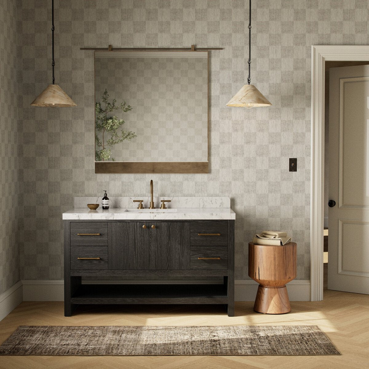 Ashford Single Wide Vanity - Washed Natural Veneer