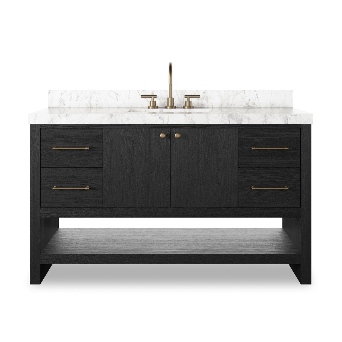 Ashford Single Wide Vanity - Washed Natural Veneer