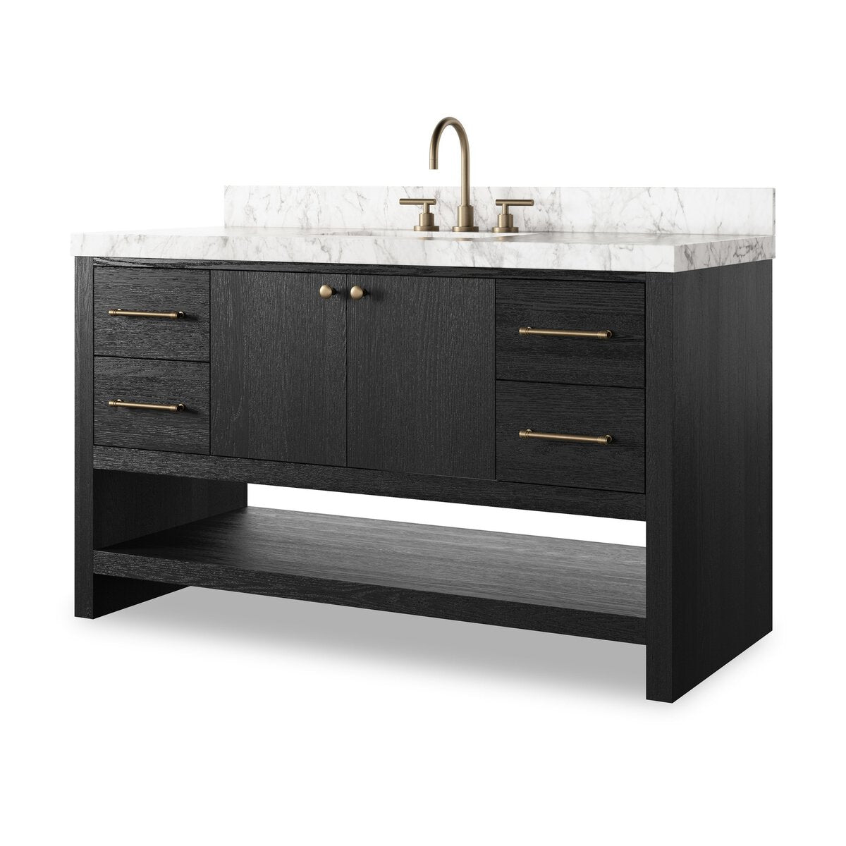 Ashford Single Wide Vanity - Washed Natural Veneer