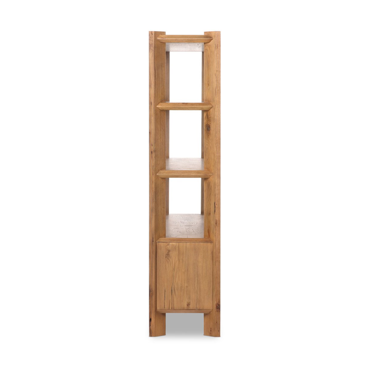 Osric Wide Bookshelf - Smoked Black Oak