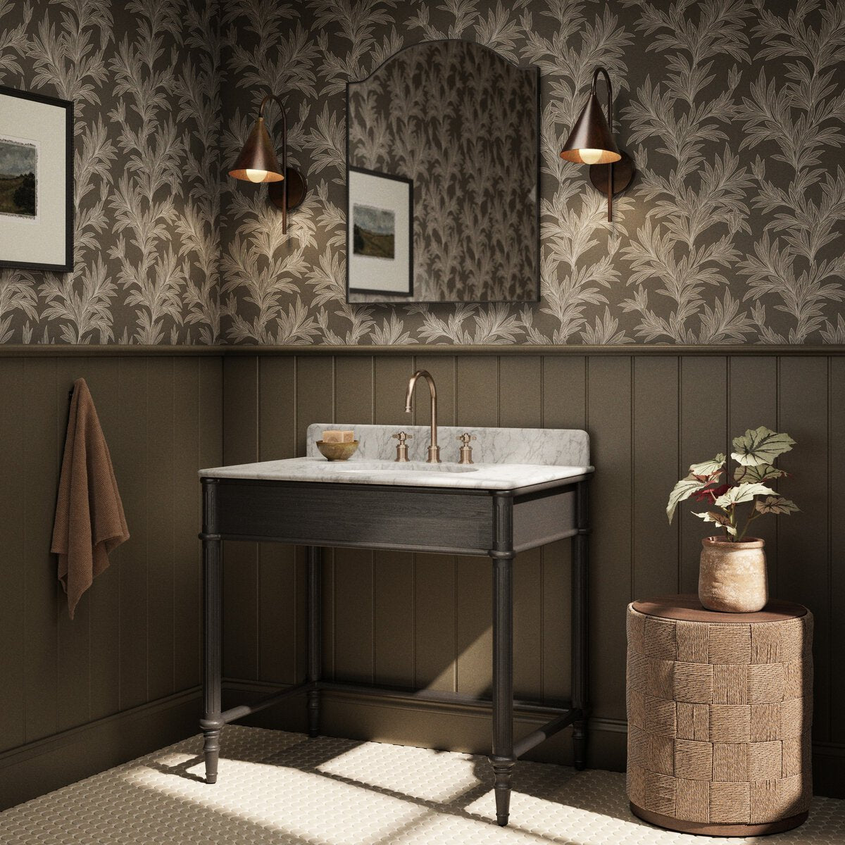 Thane Washstand - Satin Black Veneer