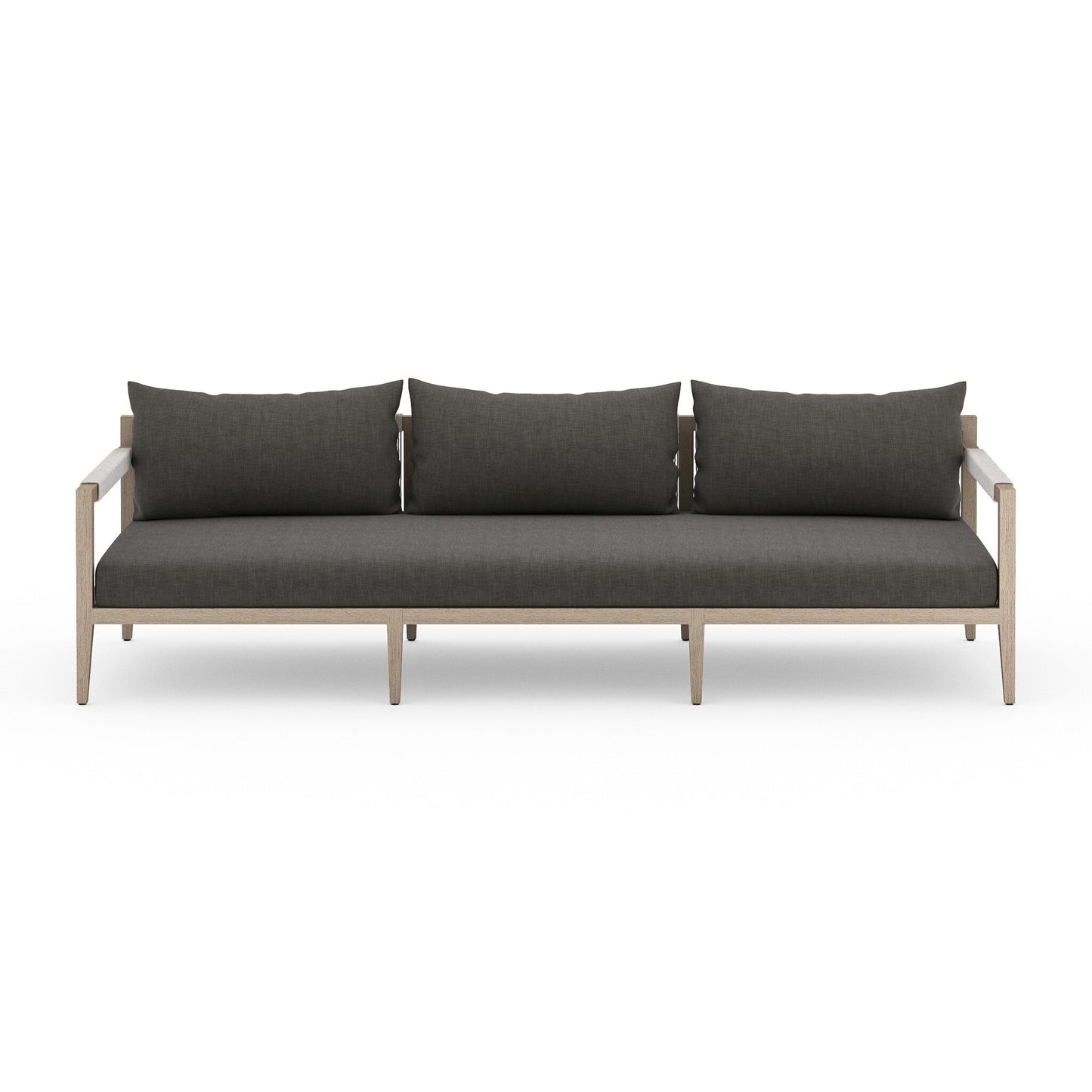 Sigeric Outdoor Sofa, Washed Brown - Venao Ivory