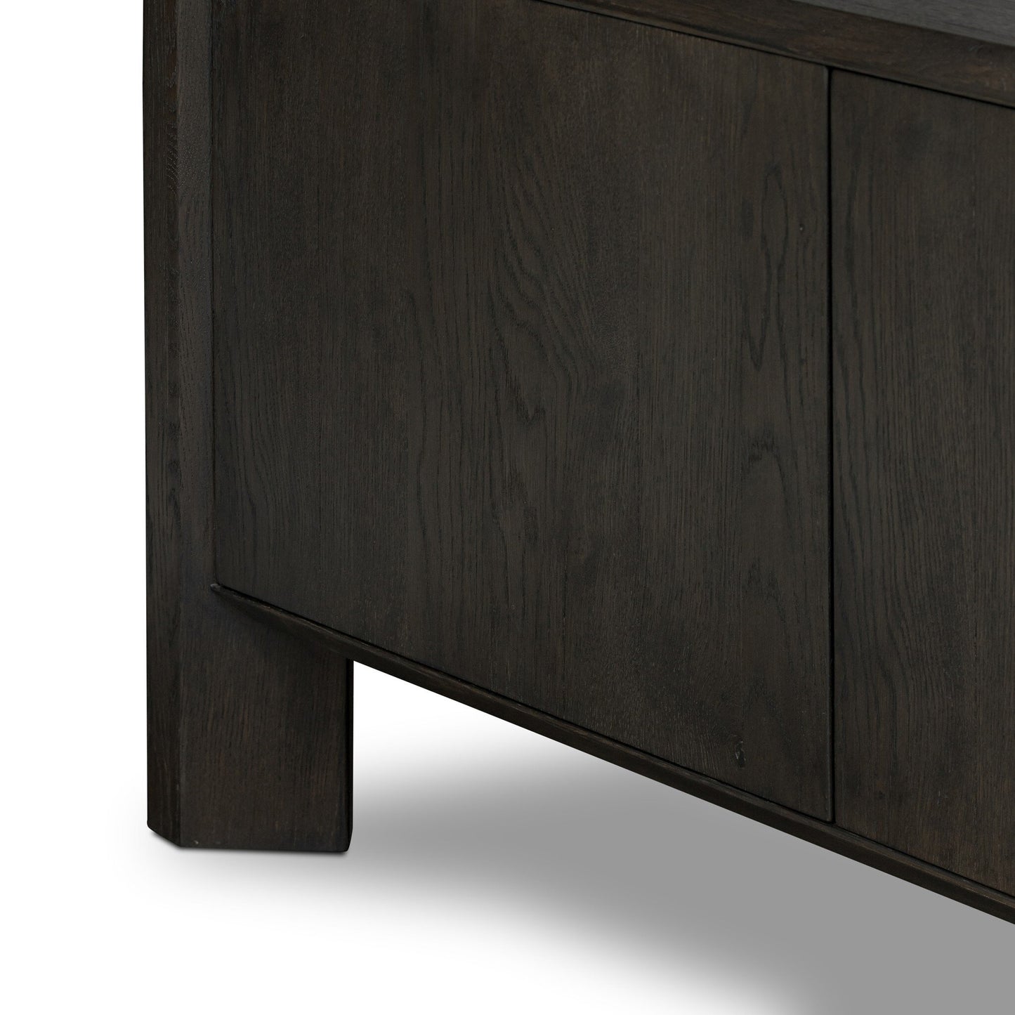 Osric Wide Bookshelf - Smoked Black Oak