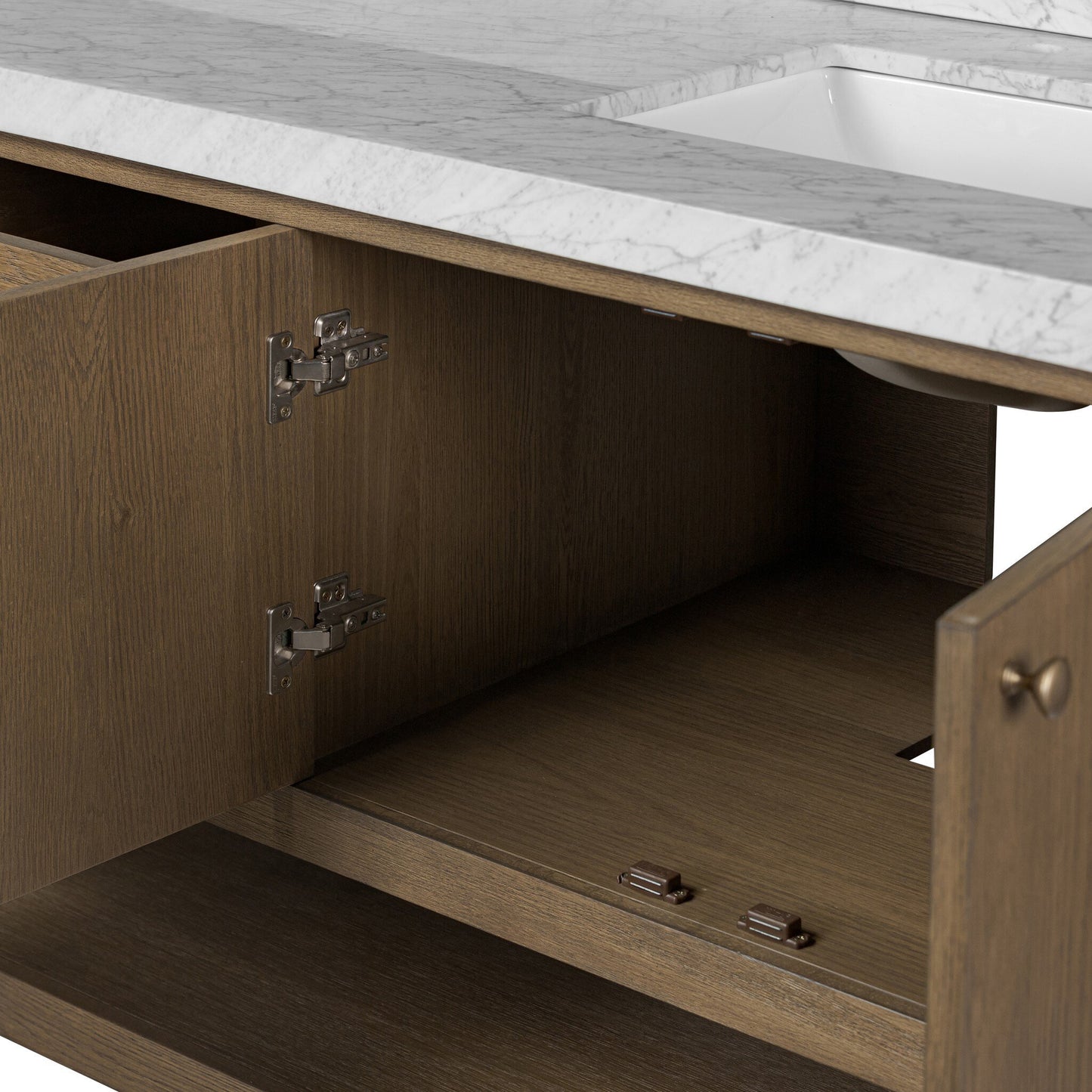 Aelred Double Vanity - Washed Natural Veneer