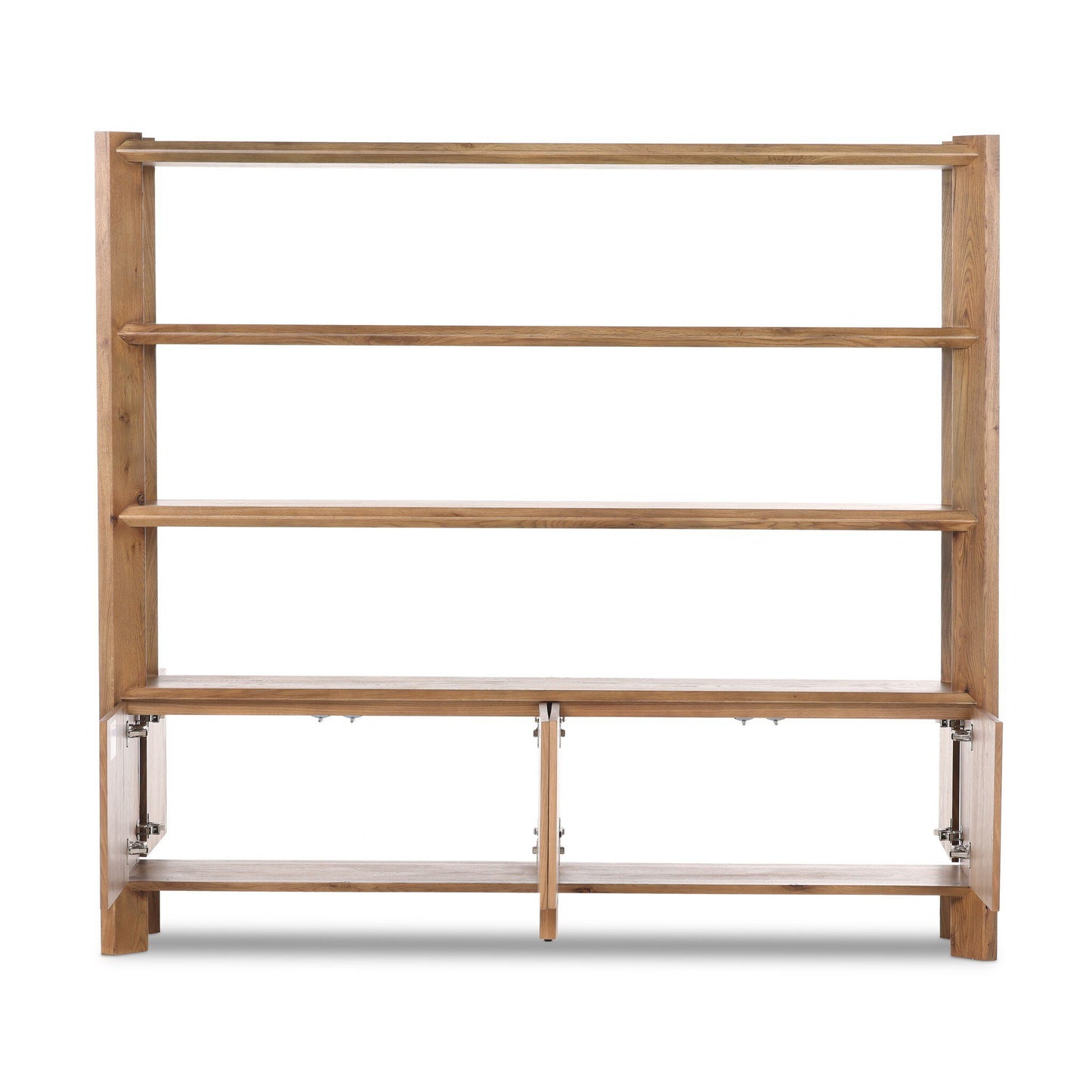 Osric Wide Bookshelf - Smoked Black Oak