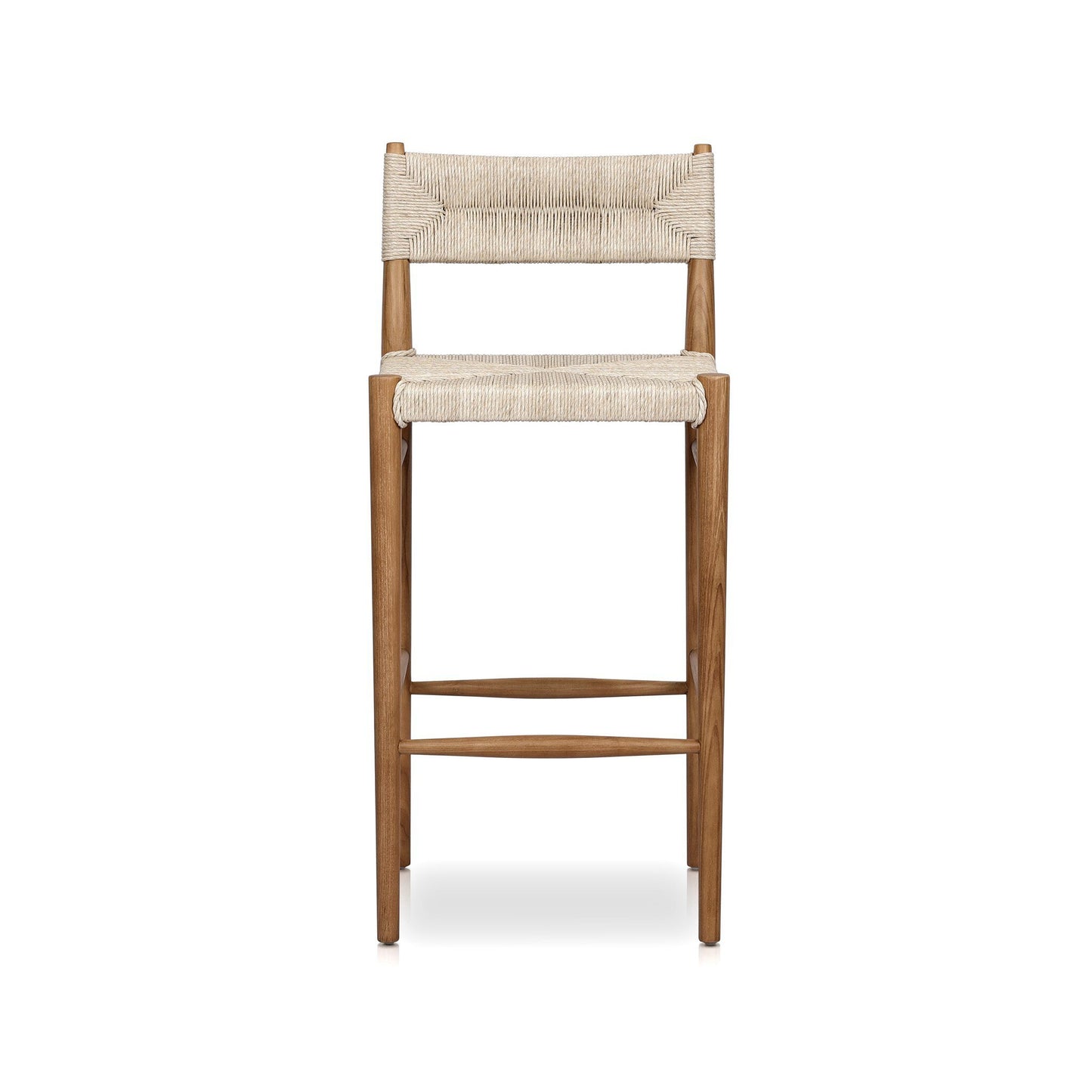 Leofwin Bar + Counter Outdoor Stool - Vintage White
