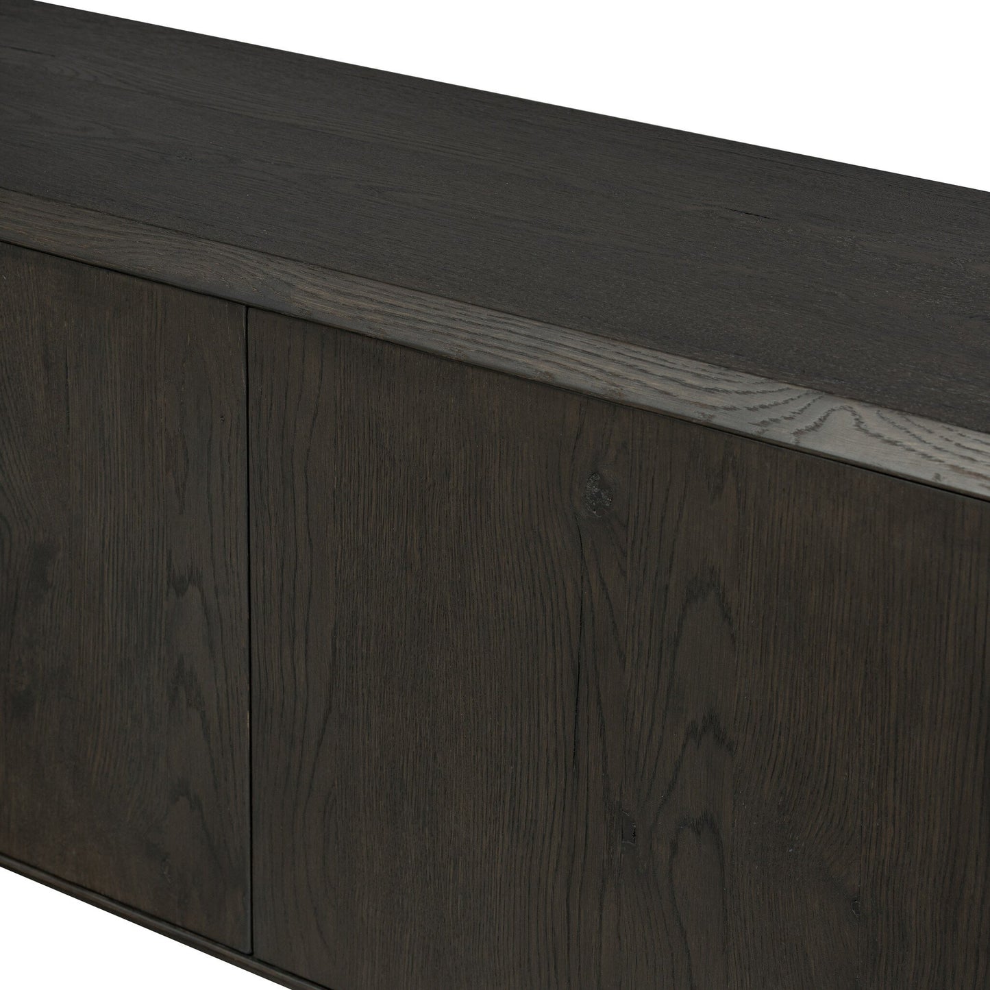 Osric Wide Bookshelf - Smoked Black Oak