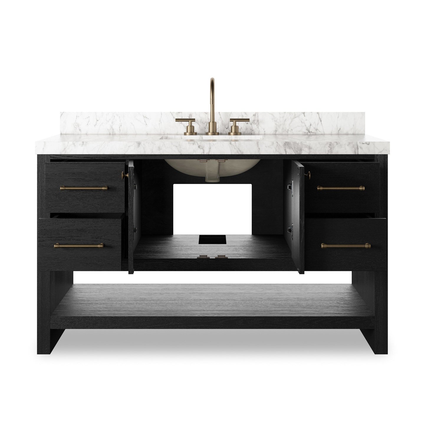 Ashford Single Wide Vanity - Washed Natural Veneer