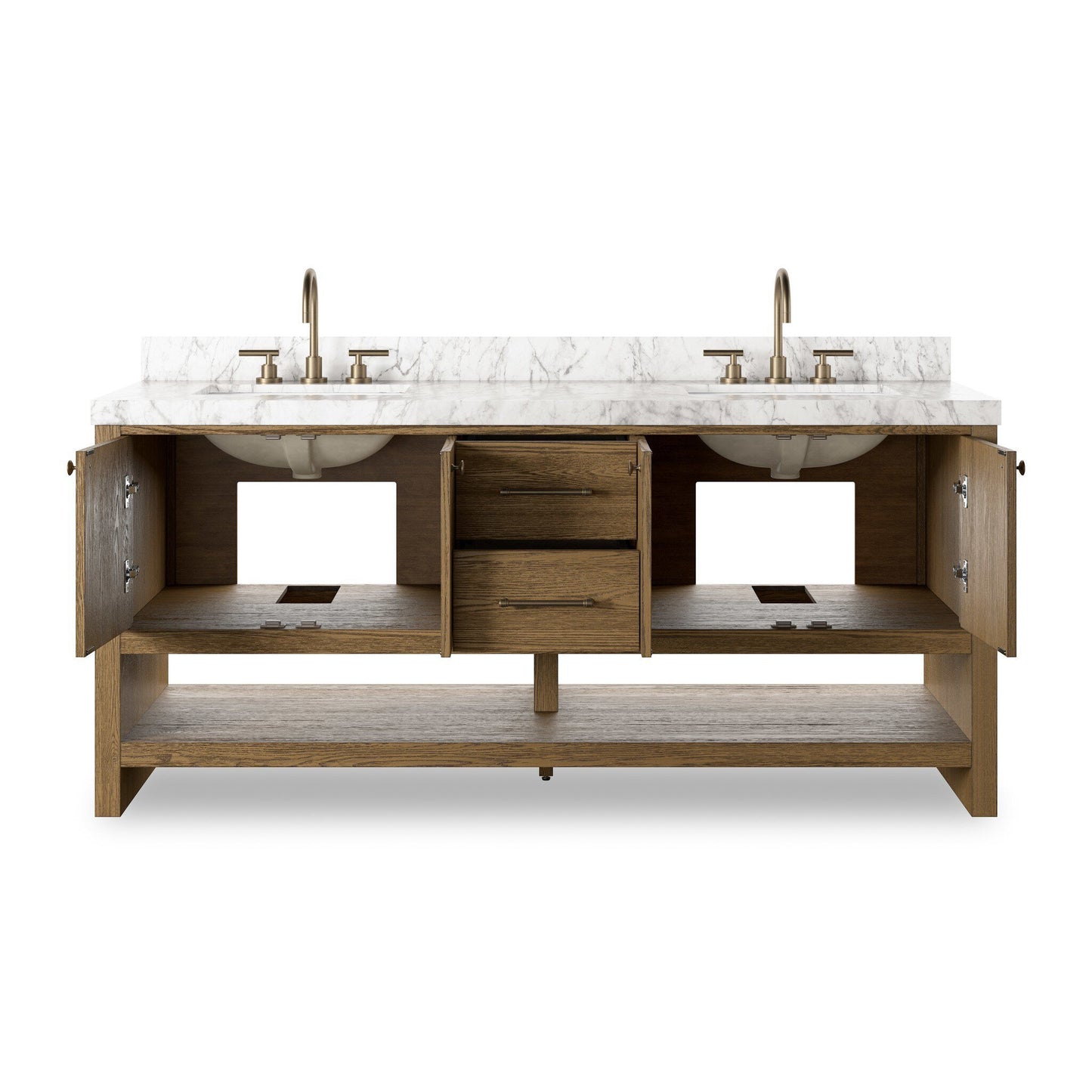 Aelred Double Vanity - Washed Natural Veneer