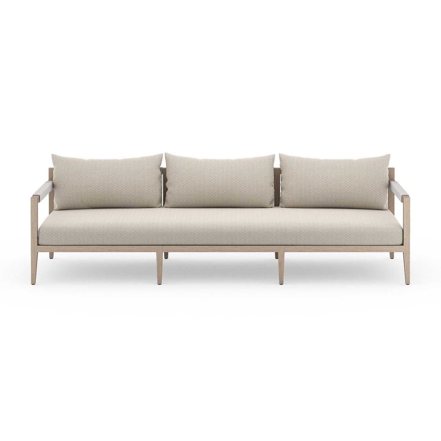Sigeric Outdoor Sofa, Washed Brown - Venao Ivory