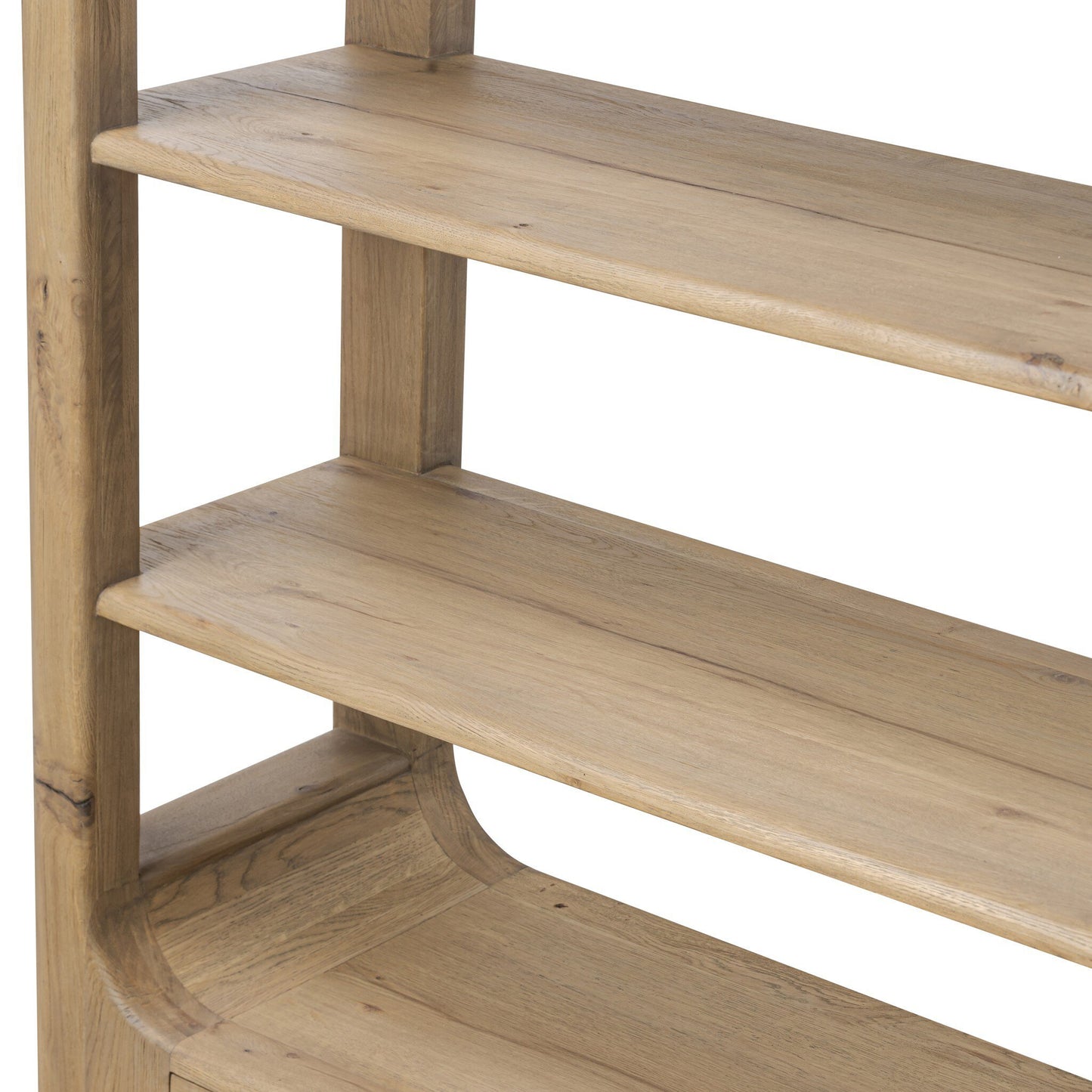 Leofwin Bookcase - Aged Natural Oak Veneer