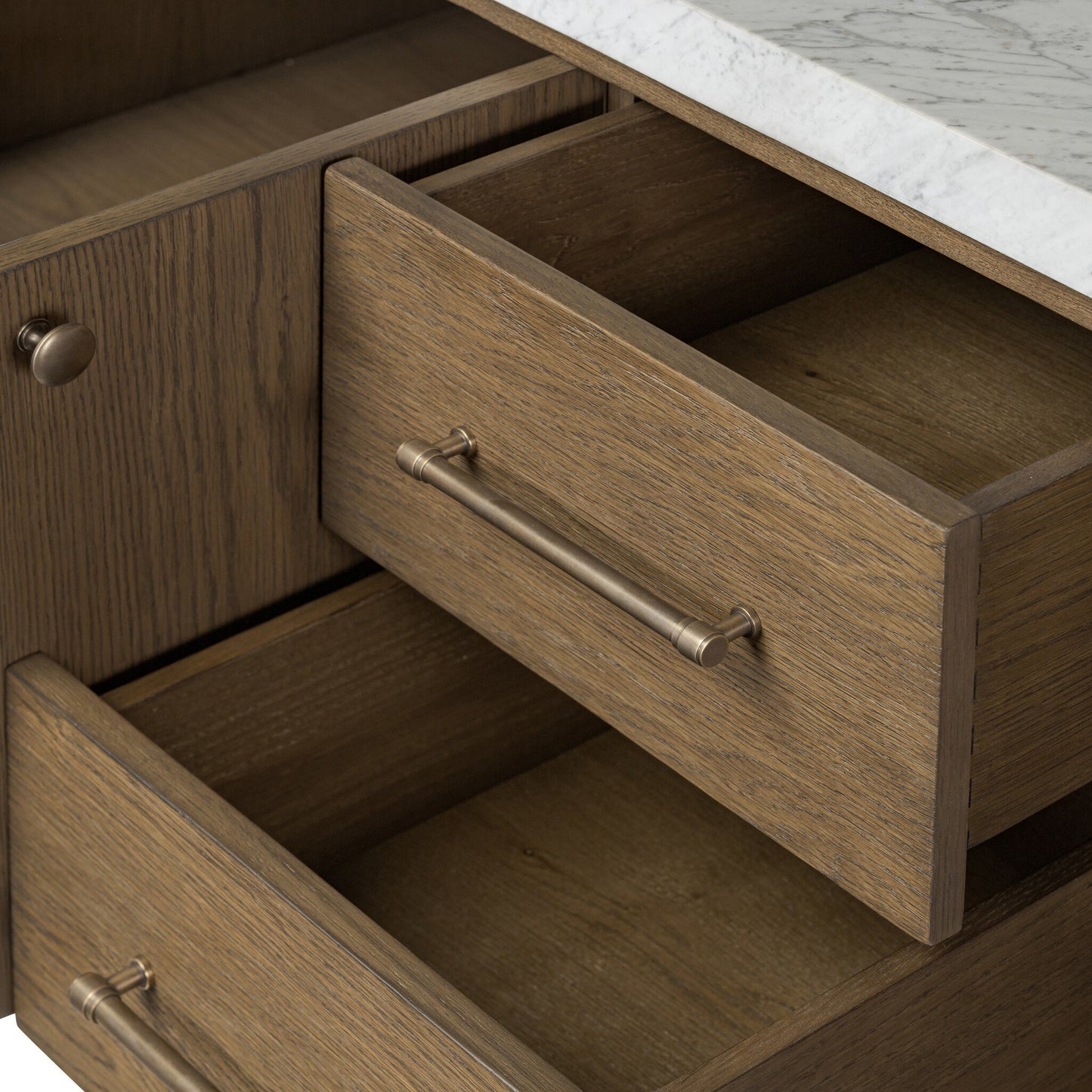 Aelred Double Vanity - Washed Natural Veneer