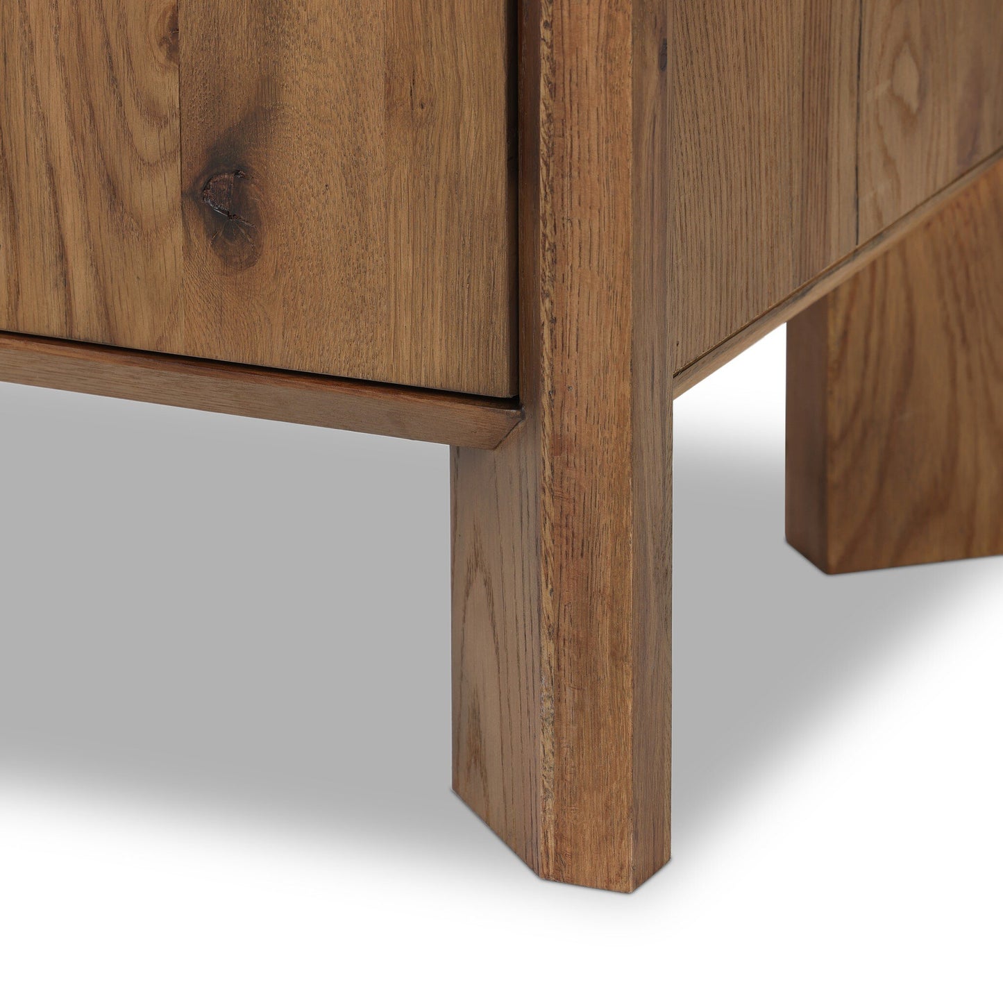 Osric Wide Bookshelf - Smoked Black Oak