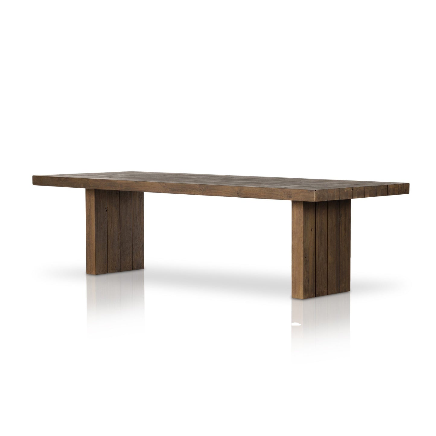 Eadric Outdoor Dining Table - Stained Heritage Brown-FSC