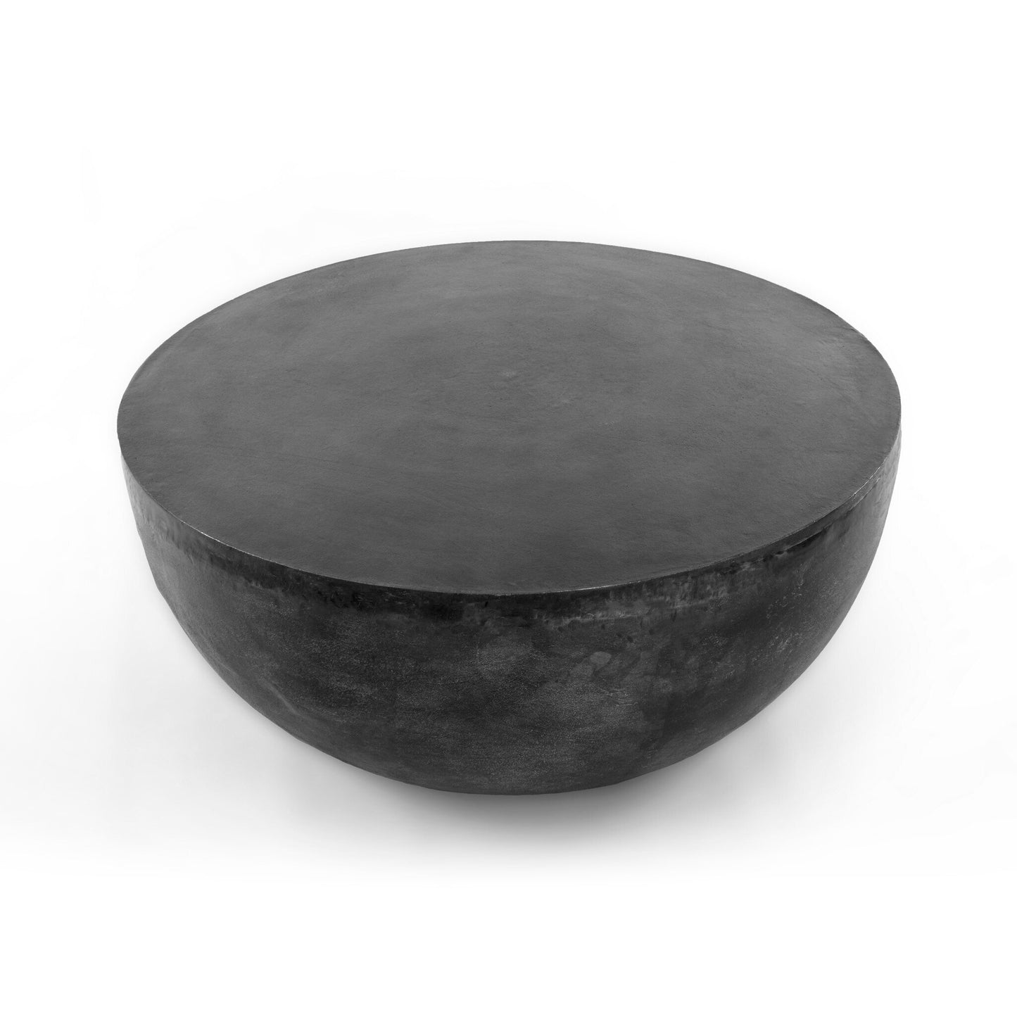 Beornric Outdoor Round Coffee Table - Aged Grey