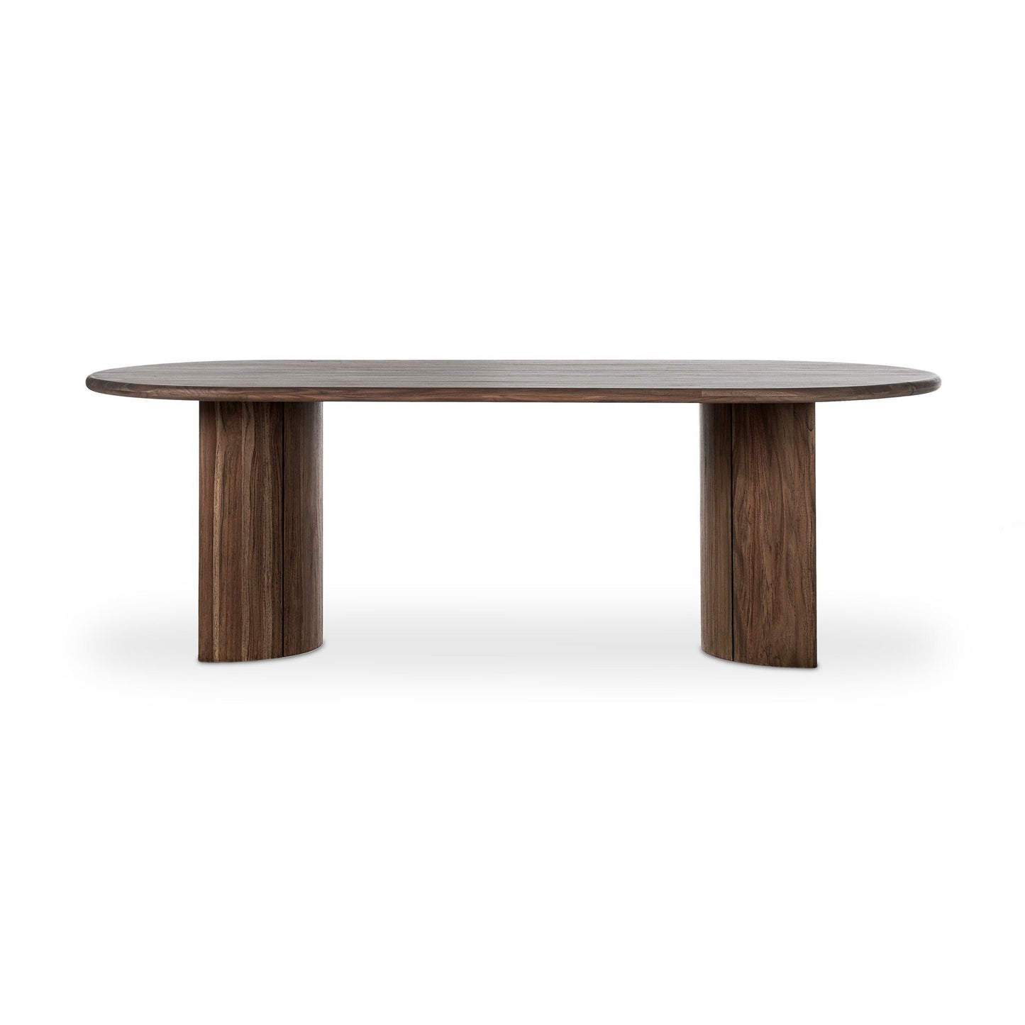 Preston Outdoor Dining Table-94" - Stained Toasted Brown-FSC