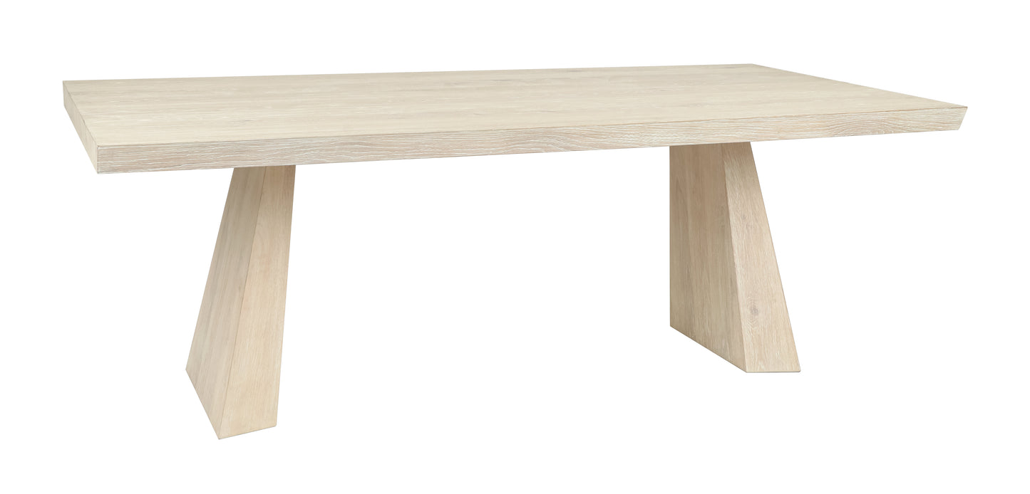 Sterling 84" Dining Table Cream Washed