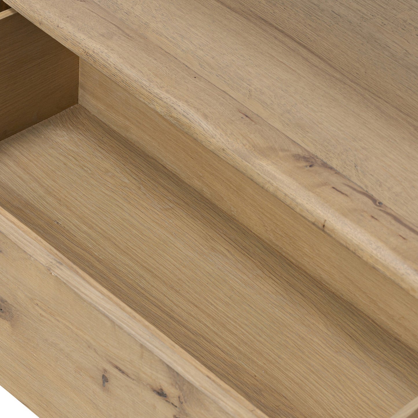 Leofwin Bookcase - Aged Natural Oak Veneer