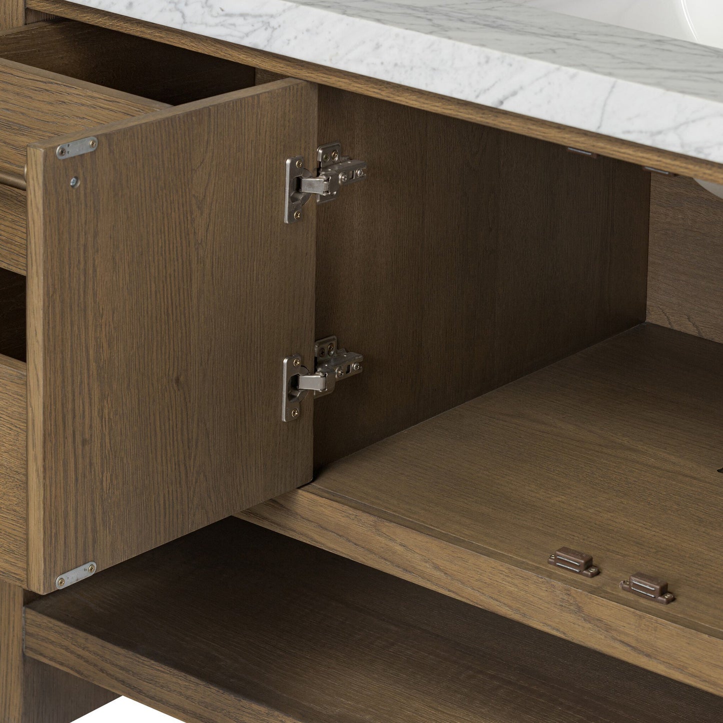 Ashford Single Wide Vanity - Washed Natural Veneer
