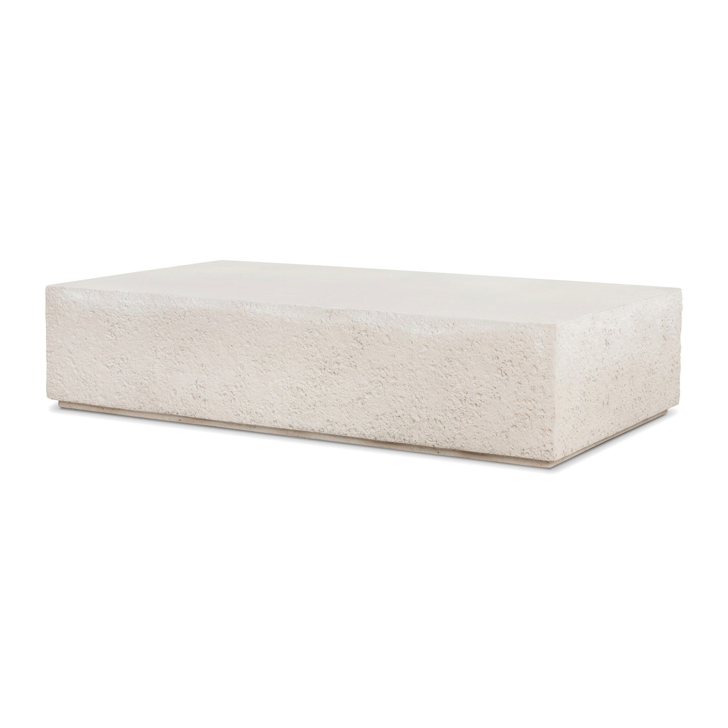 Osric Rectangular Outdoor Coffee Table - Matte Stone