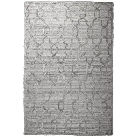 9x12 Cord rug, silver
