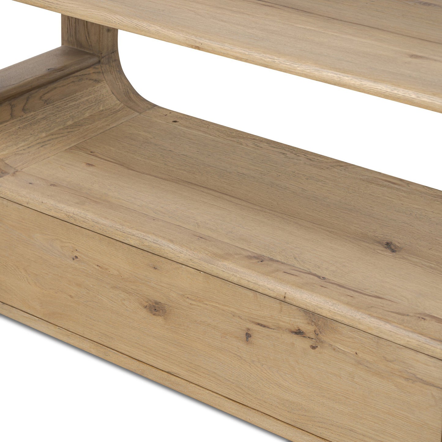 Leofwin Bookcase - Aged Natural Oak Veneer