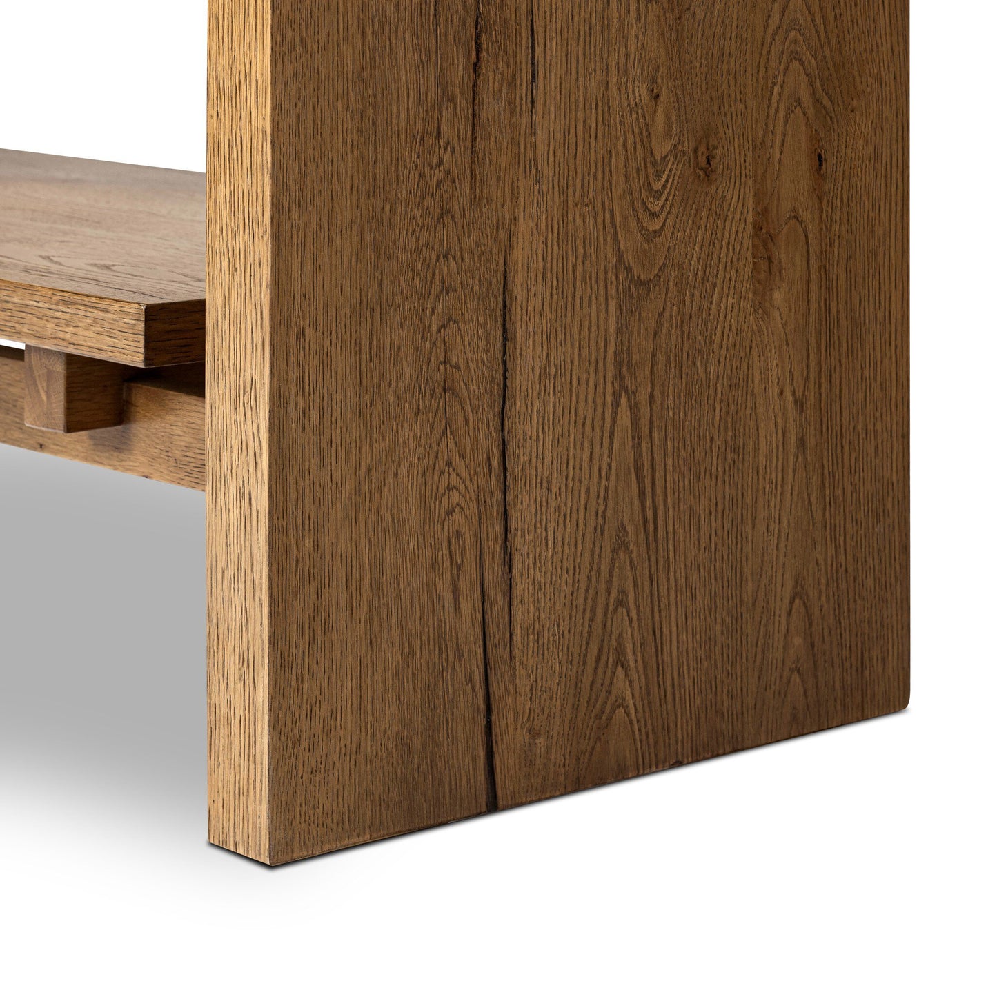 Thaddric Bookcase - Rustic Amber Oak Veneer