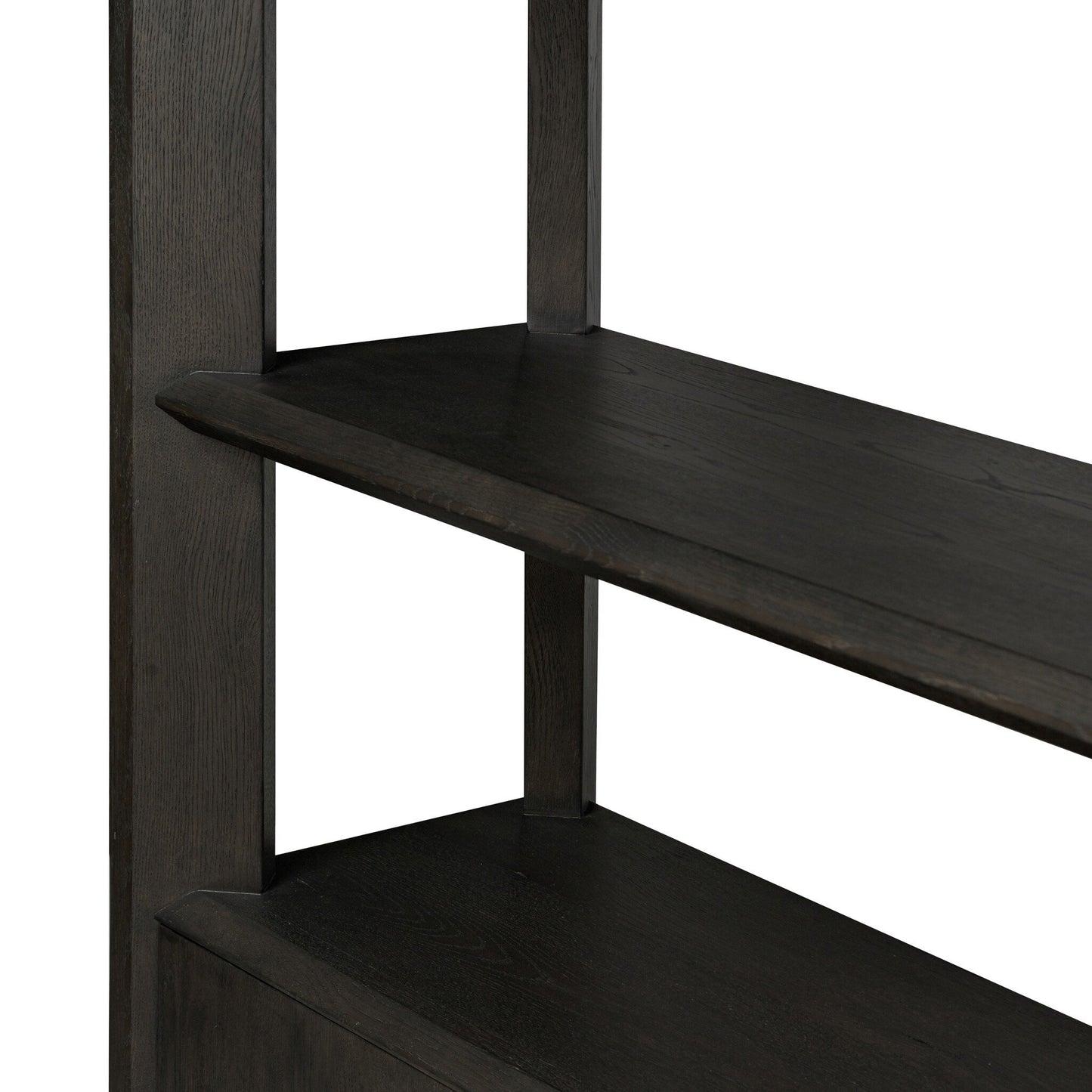 Osric Wide Bookshelf - Smoked Black Oak