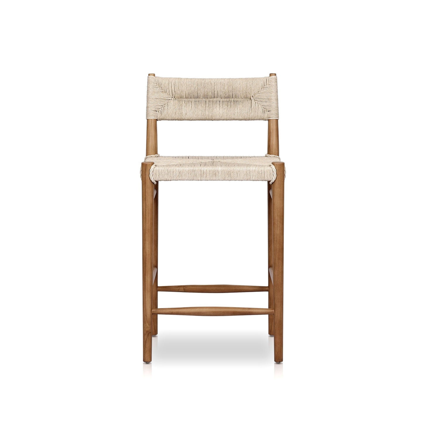 Leofwin Bar + Counter Outdoor Stool - Vintage White
