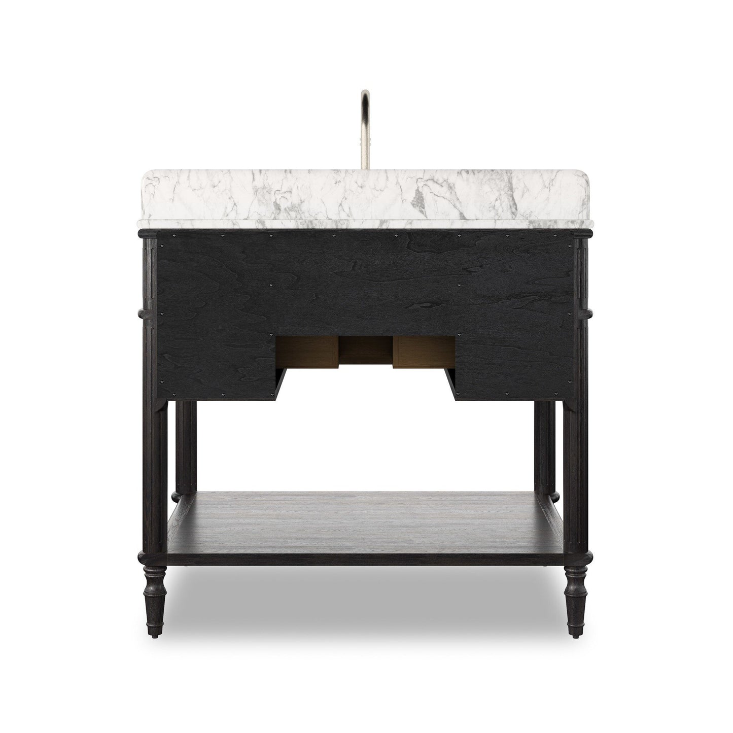 Thaddric Single Vanity - Satin Black Veneer