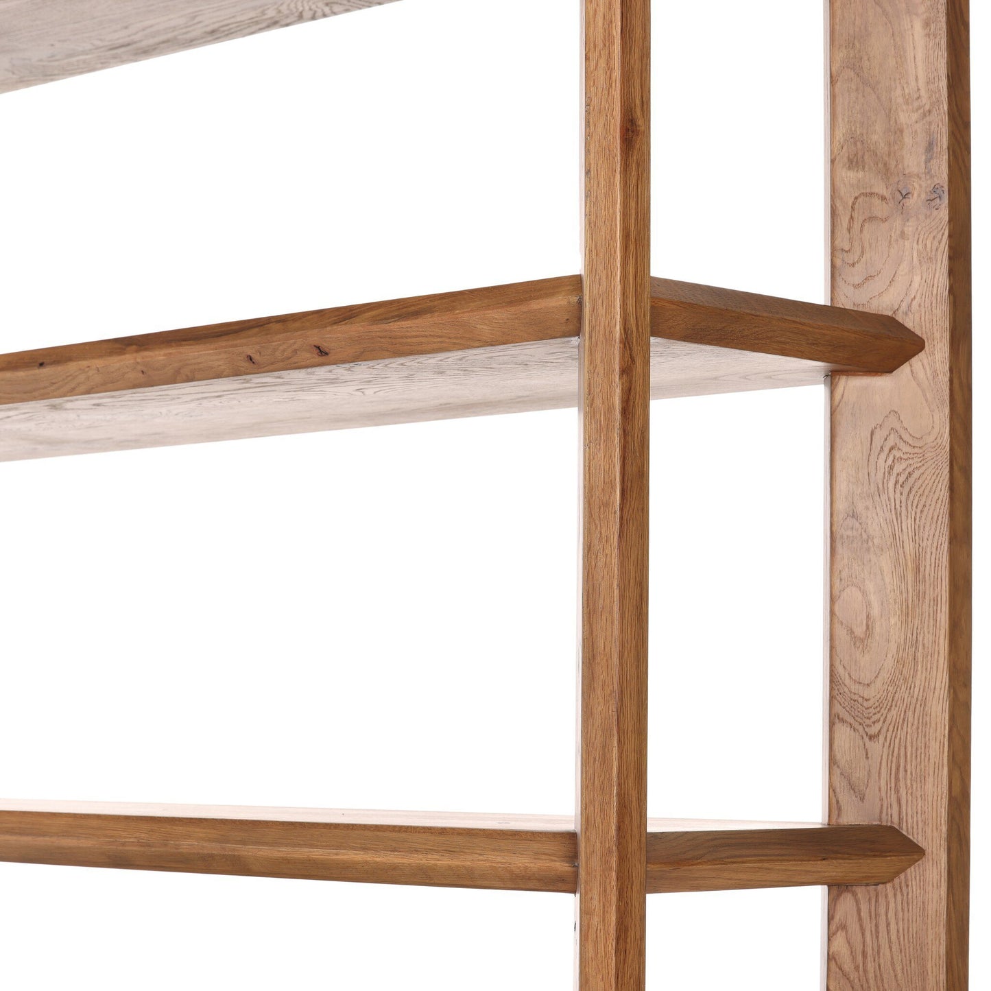Osric Wide Bookshelf - Smoked Black Oak