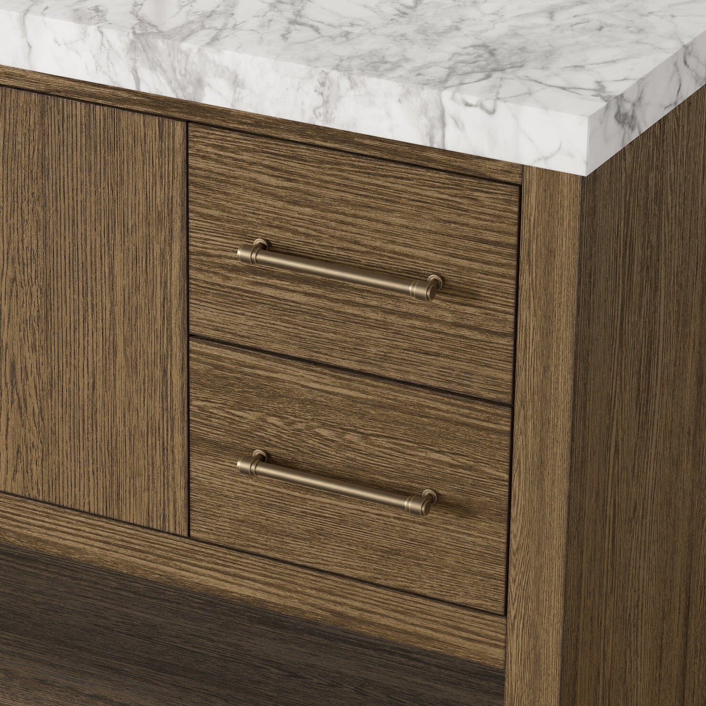 Ashford Single Wide Vanity - Washed Natural Veneer