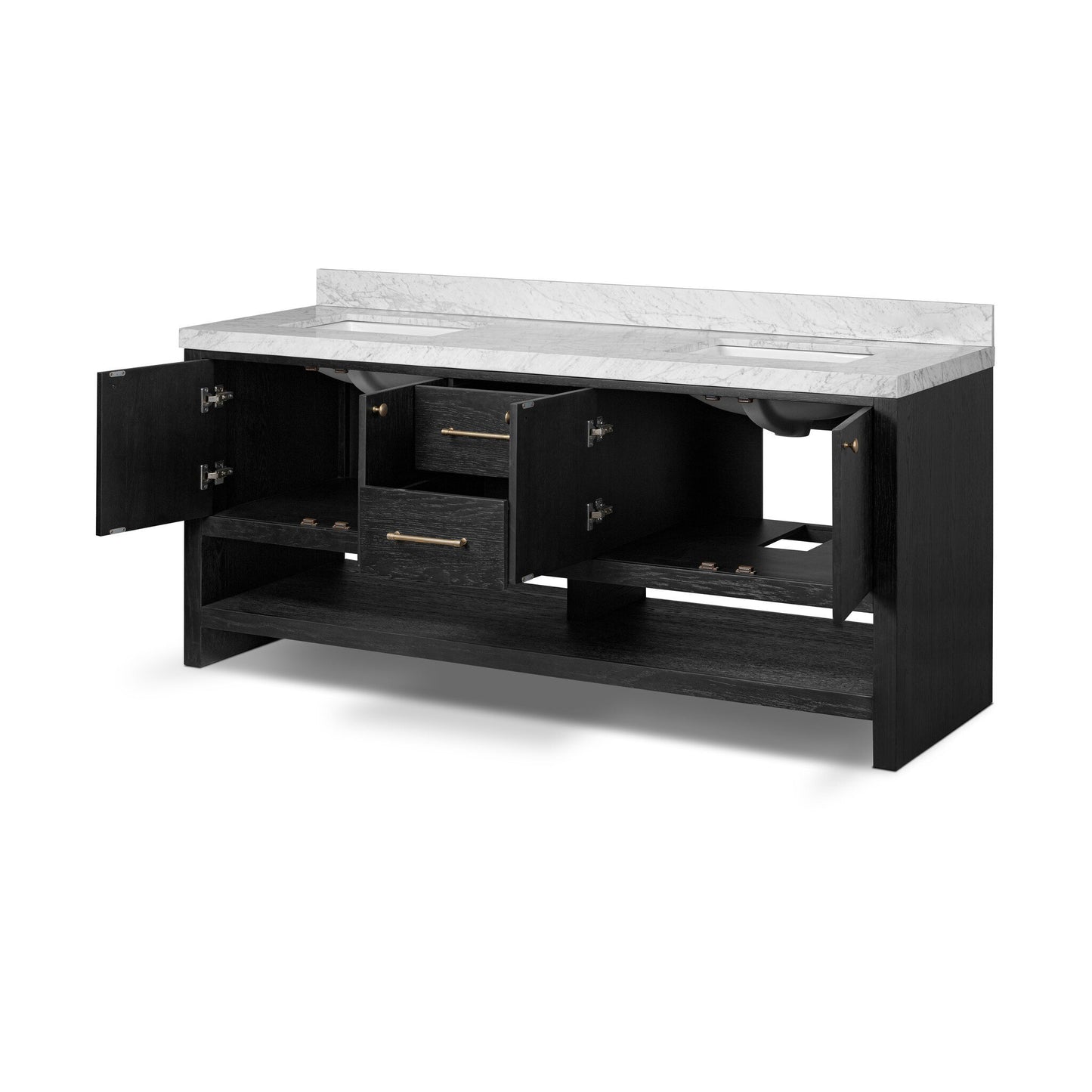 Aelred Double Vanity - Washed Natural Veneer