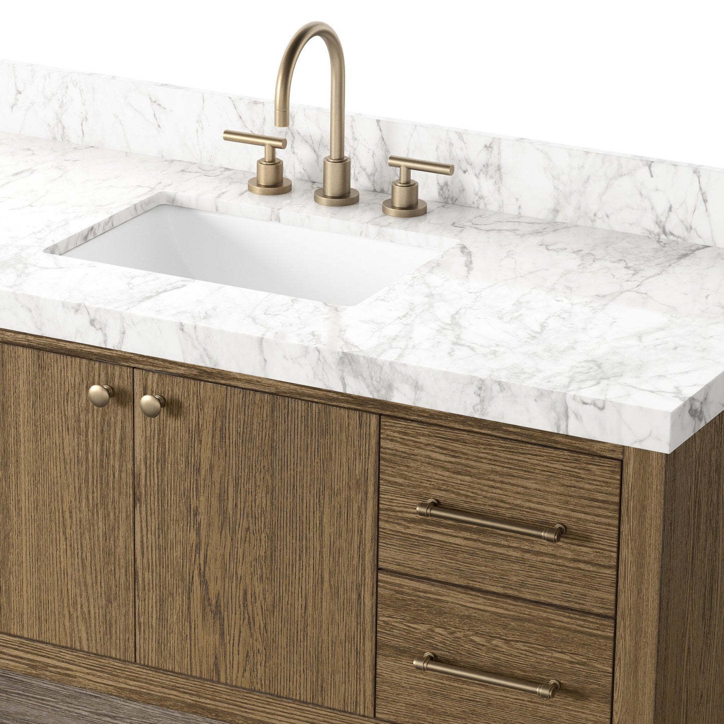 Ashford Single Wide Vanity - Washed Natural Veneer