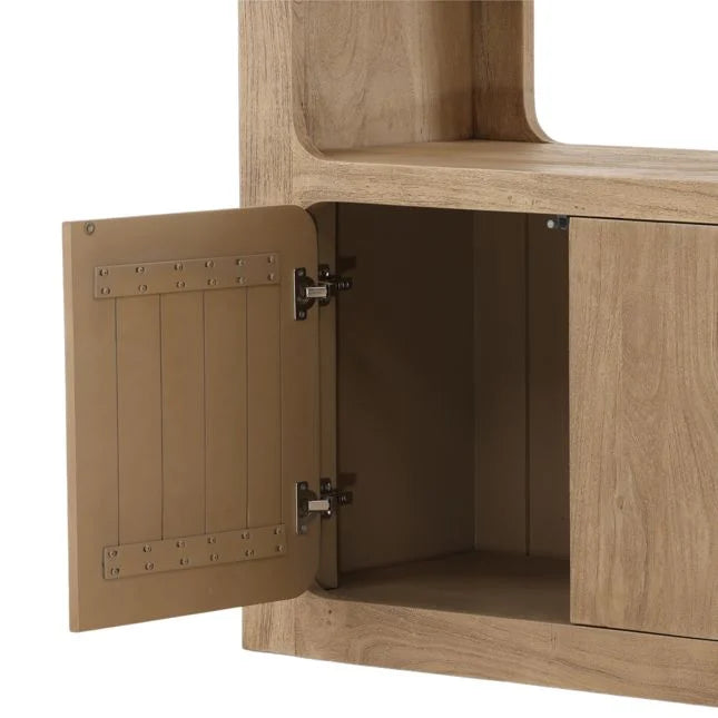 Leofwin Bookcase Weathered Natural