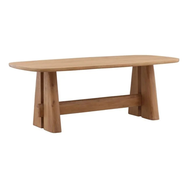 Haldric Dining Table Light Natural 84"