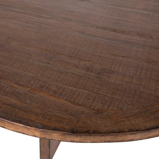 Helen Dining Table, Medium Brown