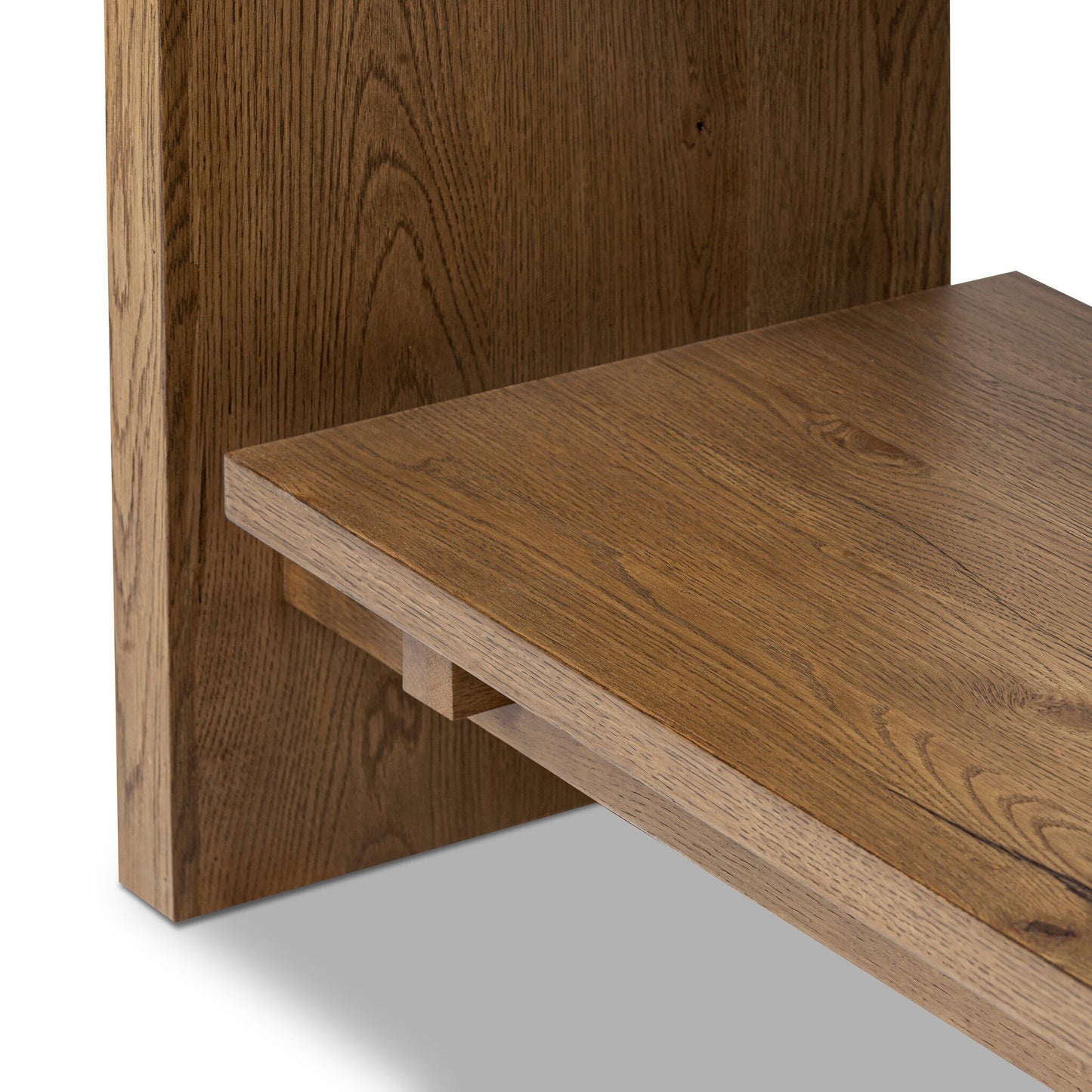Thaddric Bookcase - Rustic Amber Oak Veneer