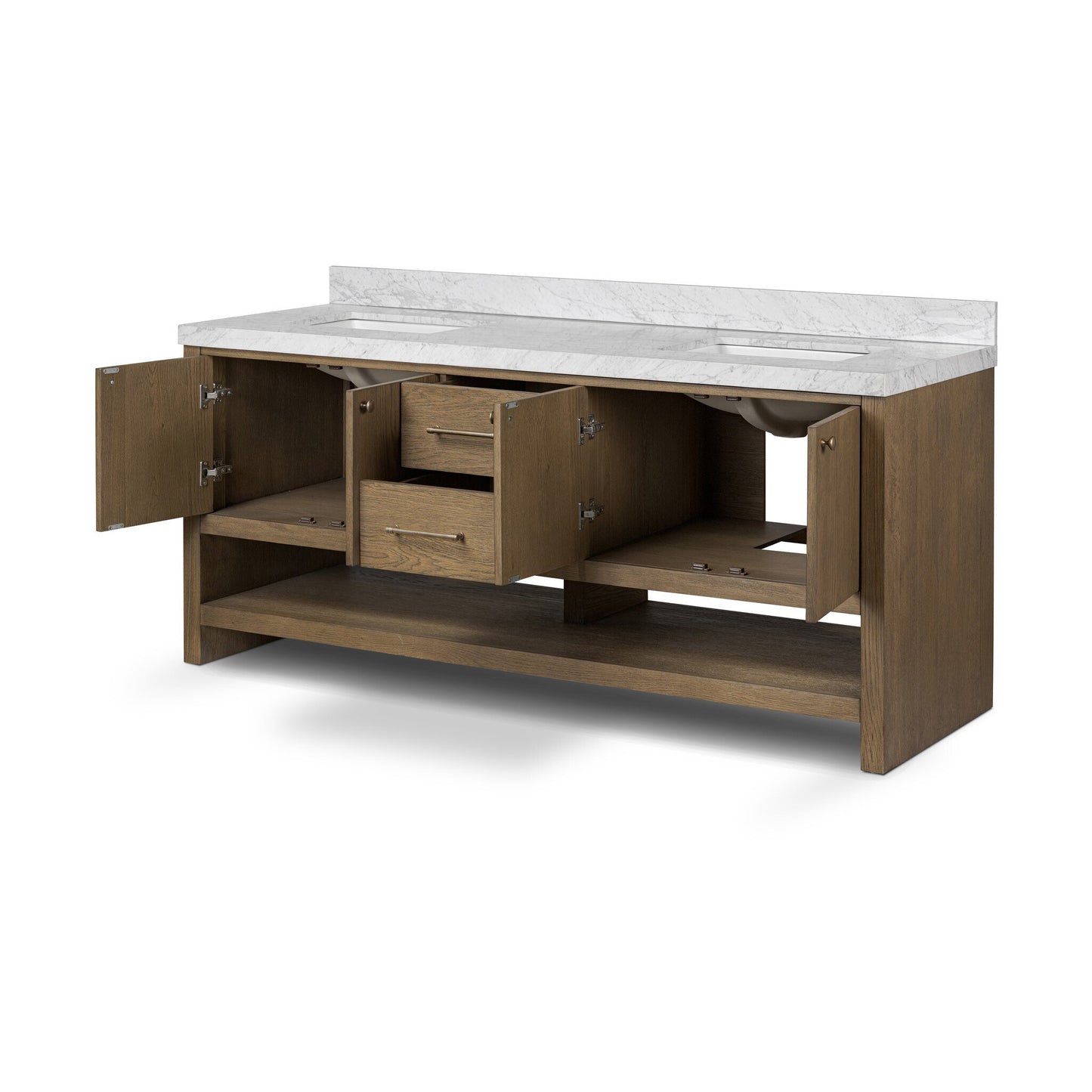 Aelred Double Vanity - Washed Natural Veneer